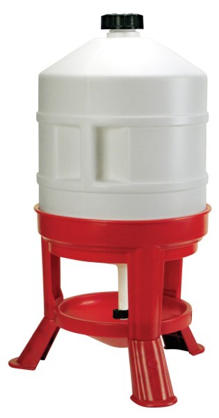 Kerbl Gefl&uuml;geltr&auml;nke Tr&auml;nke f&uuml;r Gefl&uuml;gel, 70cm, 30 L, Kunststoff, rot/wei&szlig; 70233 - Bild 1