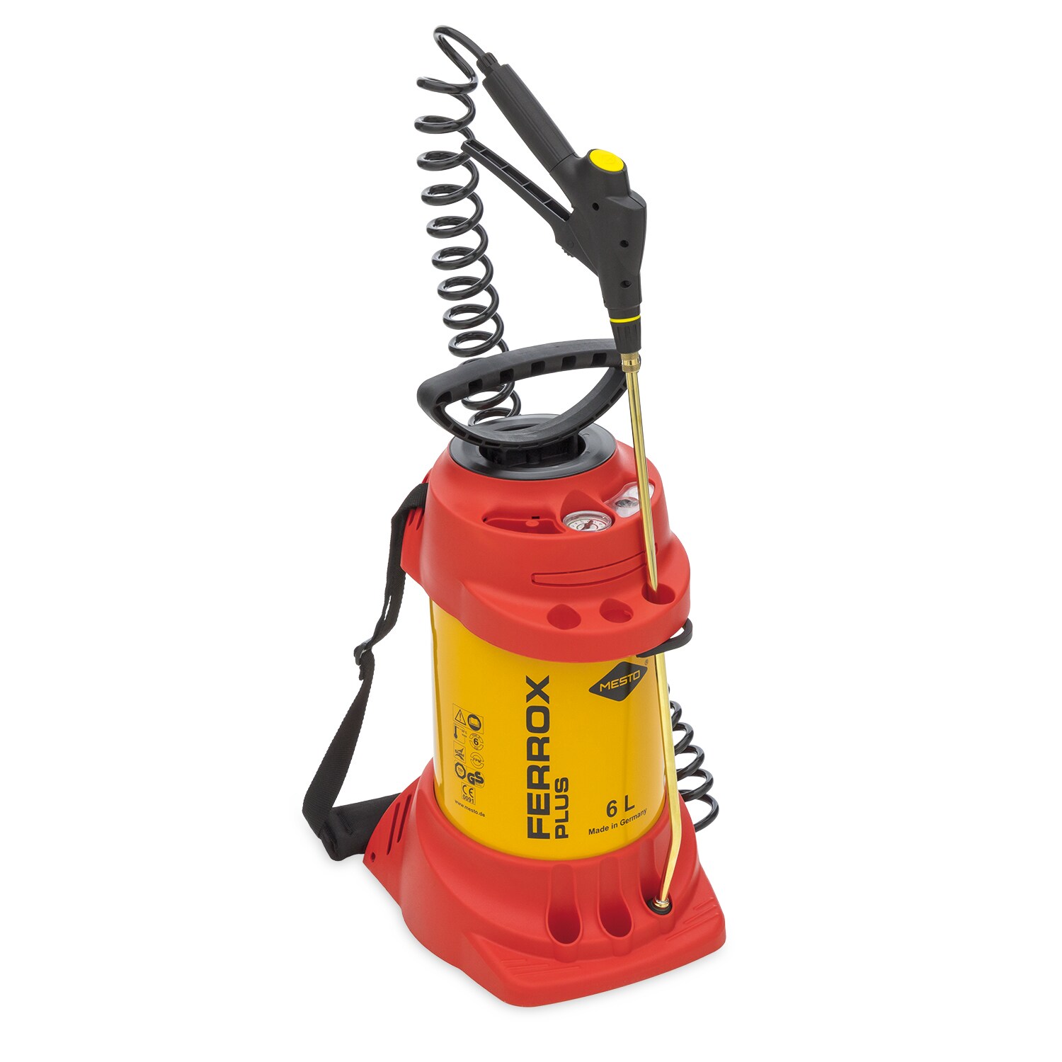 Mesto Hochdruckspr&uuml;hger?t FERROX PLUS Pumpspr&uuml;her Stahlbeh?lter 6 L, ?lbest?ndig - Bild 1