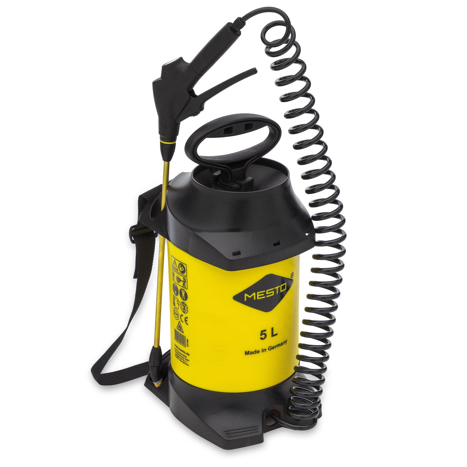 Mesto Druckspr&uuml;hger&auml;t 5 L, Kunststoffbeh&auml;lter 3 bar, Messingd&uuml;se, Druckspr&uuml;her - Bild 1