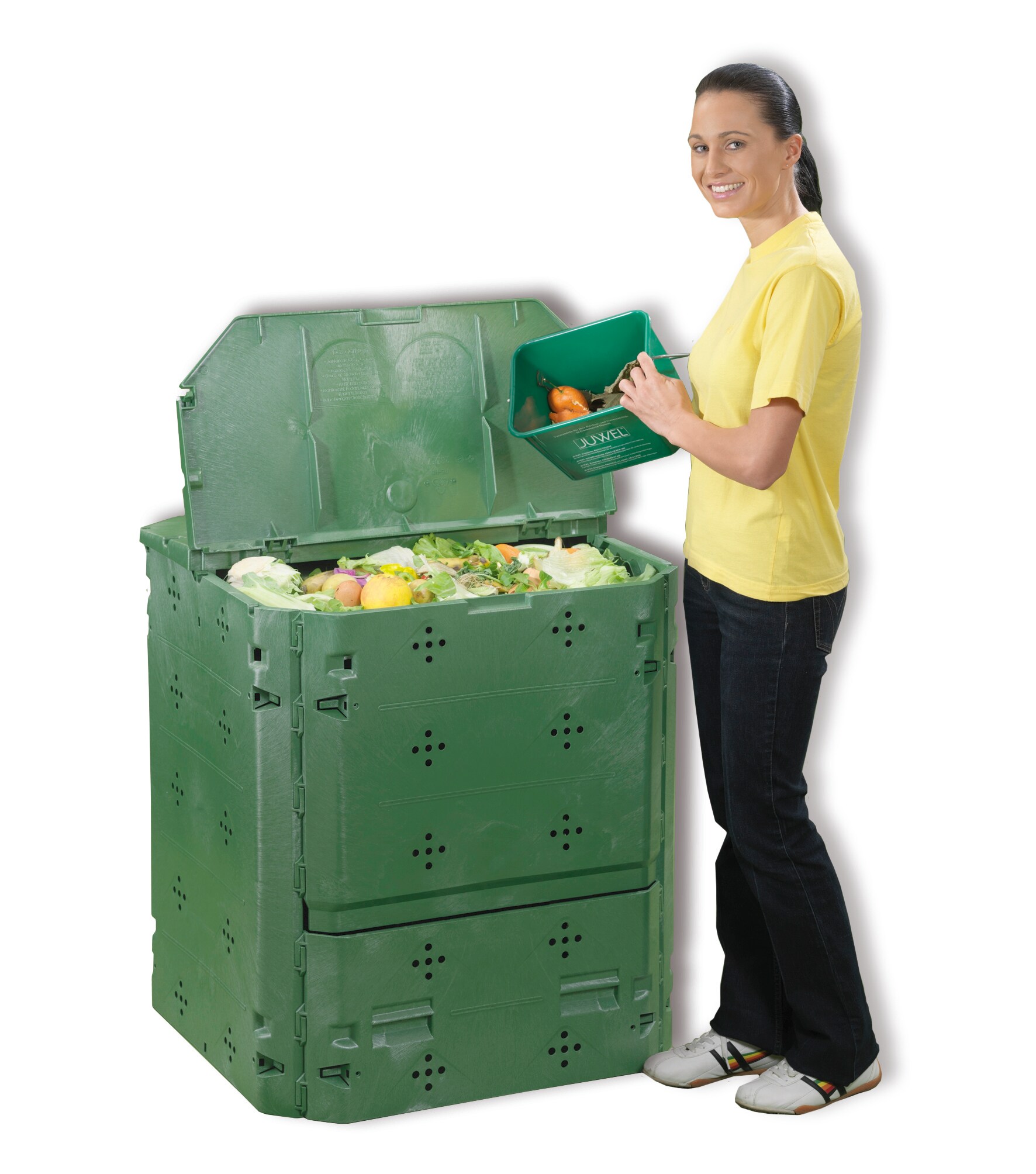 Juwel Kompostbeh&auml;lter Komposter mit Deckel BIO 400,  74x74x84 cm, f. Bio-Abf&auml;lle - Bild 1