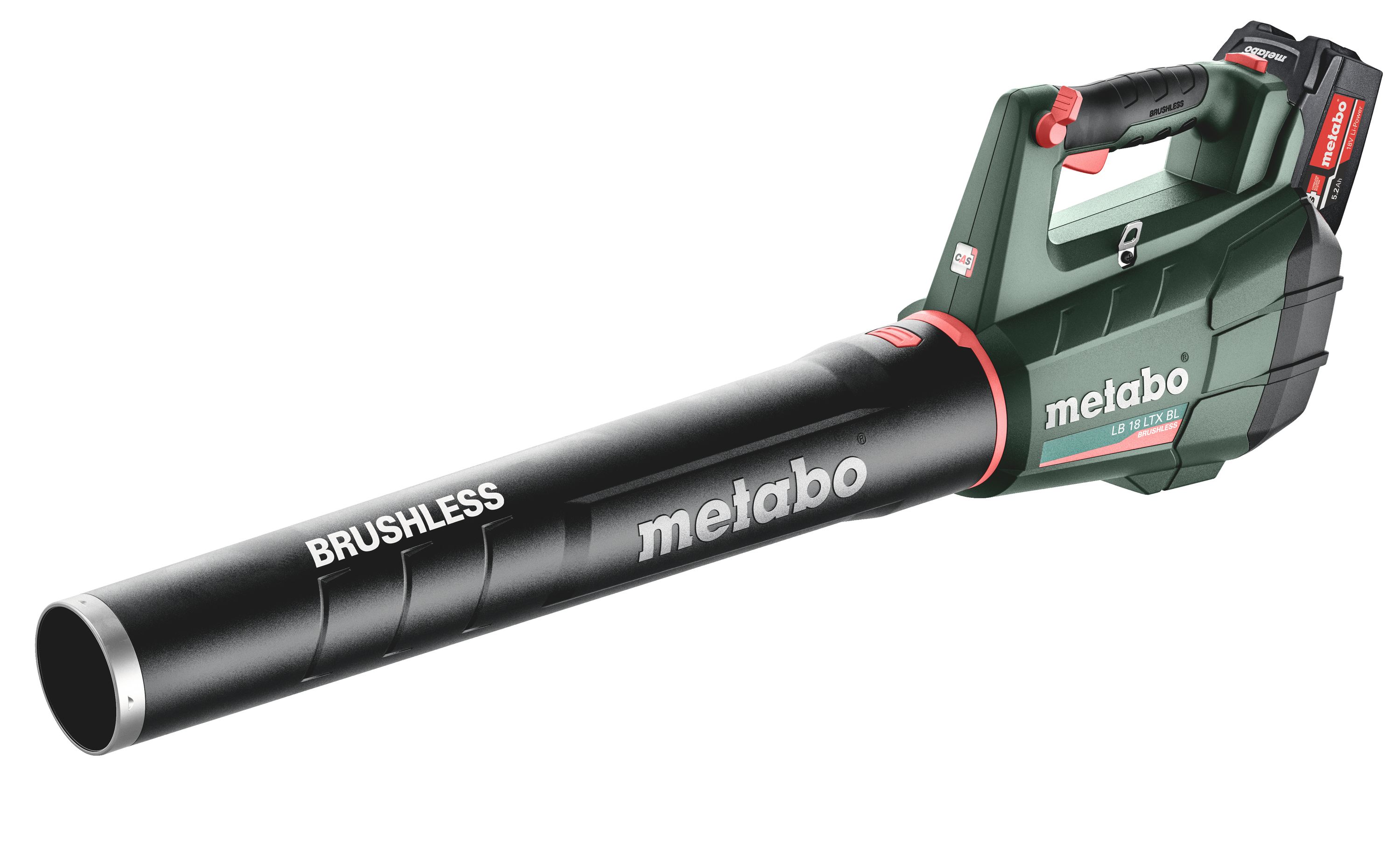 Metabo Akku Laubbläser LB18 LTX BL Akku 2x 5,2Ah 18V Luftgeschwindigkeit 150km/h