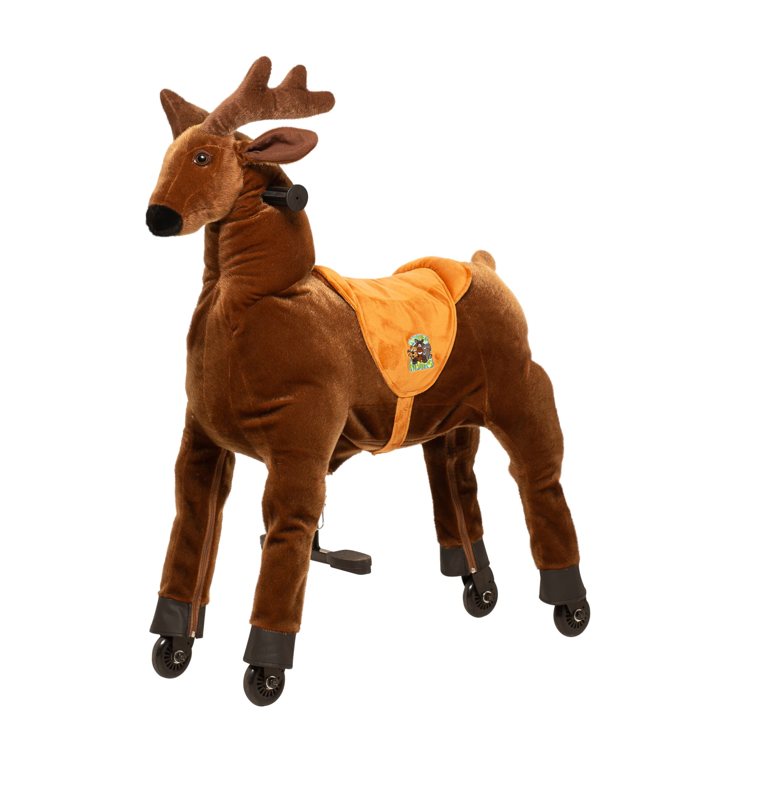 Animal Riding Reittier Elch Rudi X-Large Kinder 8-12 Jahre braun Sattelh&Atilde;?&para;he 80cm - Bild 1