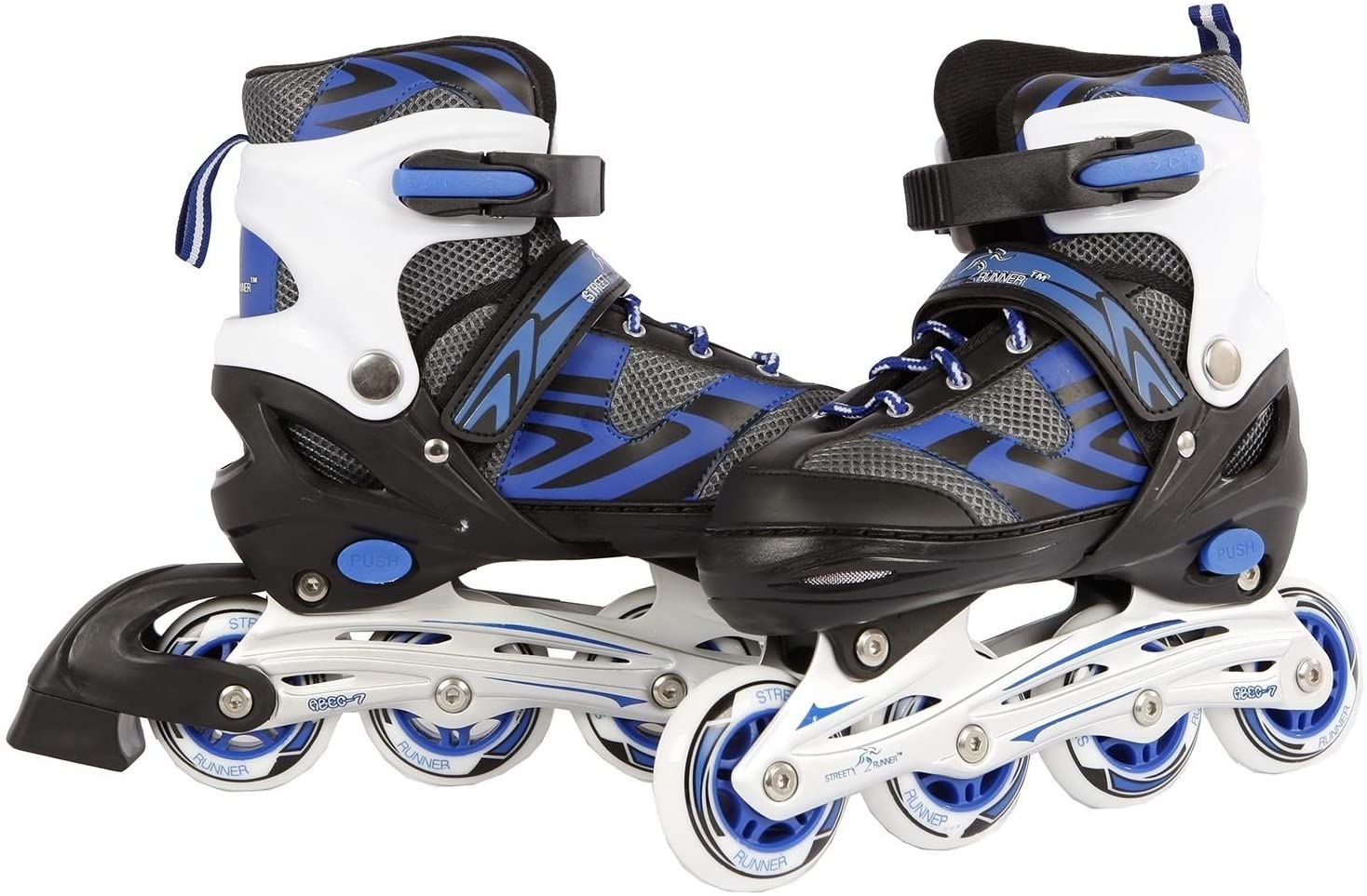 Kids Globe Street Rider Inlineskates, verstellbar von Gr&ouml;&szlig;e 37-40, blau/schwarz - Bild 1