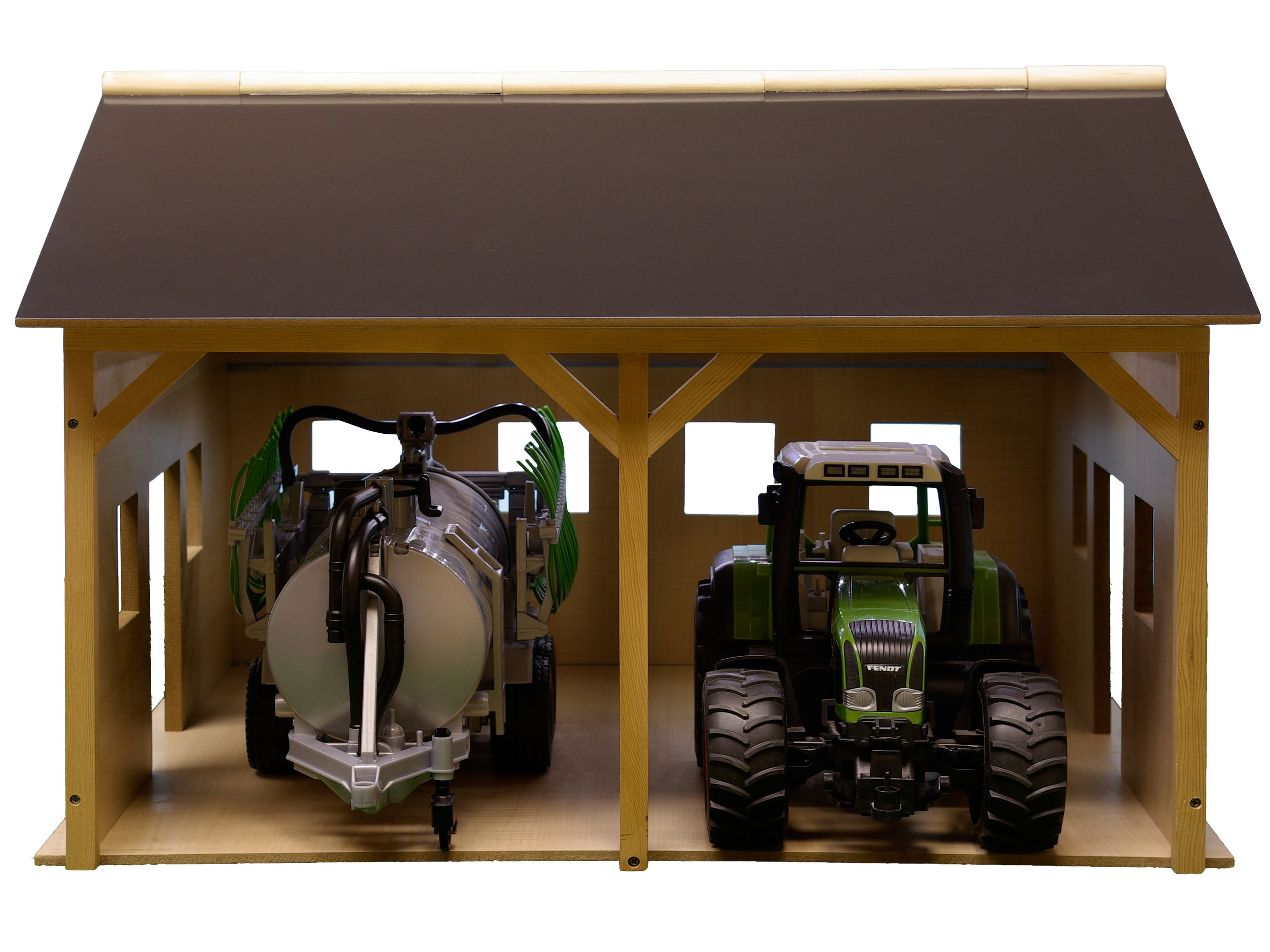 Kids Globe Bauernhof-Schuppen f&uuml;r Traktoren und Anh&auml;nger, Spielzeug f&uuml;r Kinder - Bild 1