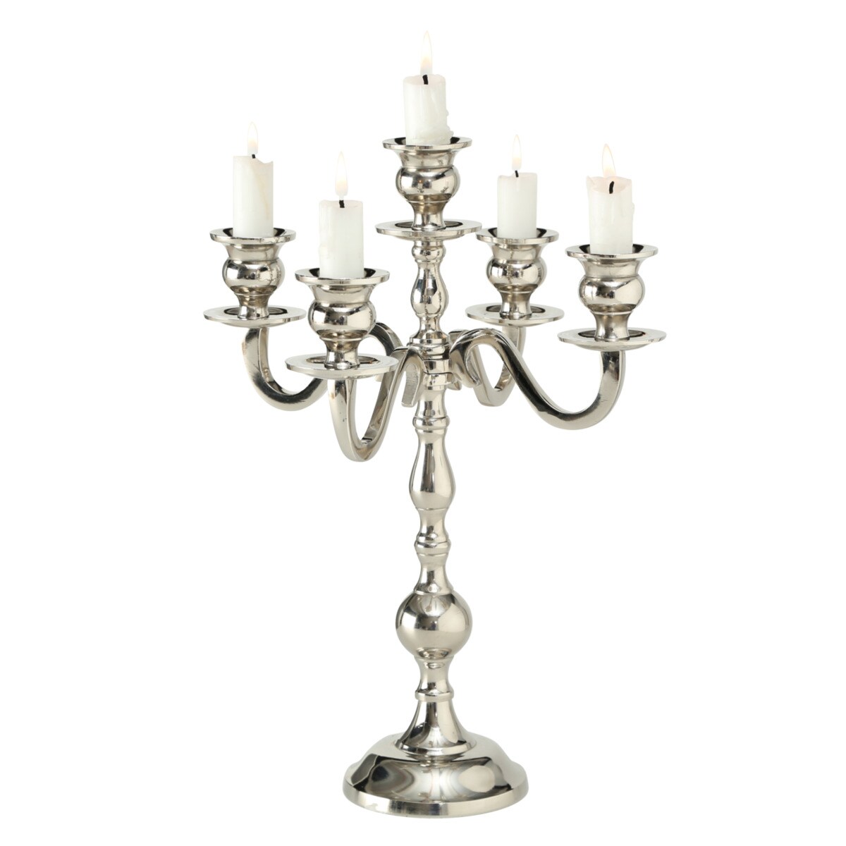 Boltze Kerzenst&auml;nder Varas 5-flammig H&auml;he 35 cm Kerzenhalter aus Metall - Bild 1