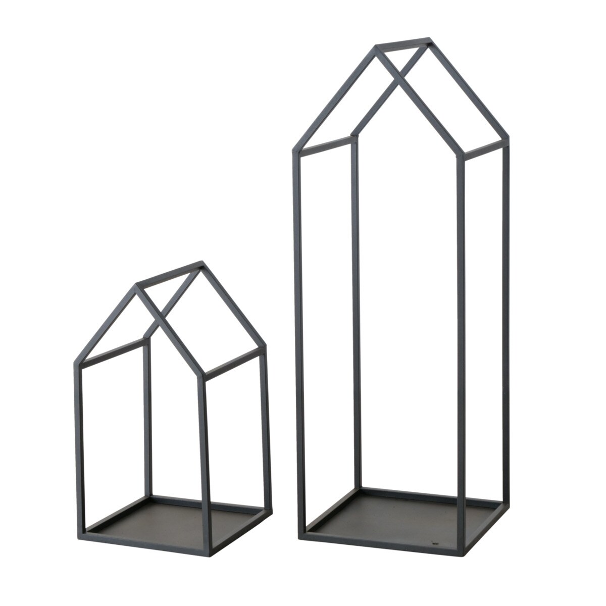 Boltze Kaminholzregal Plock 2-teilig Regal aus Metall Eisen Holzregal - Bild 1