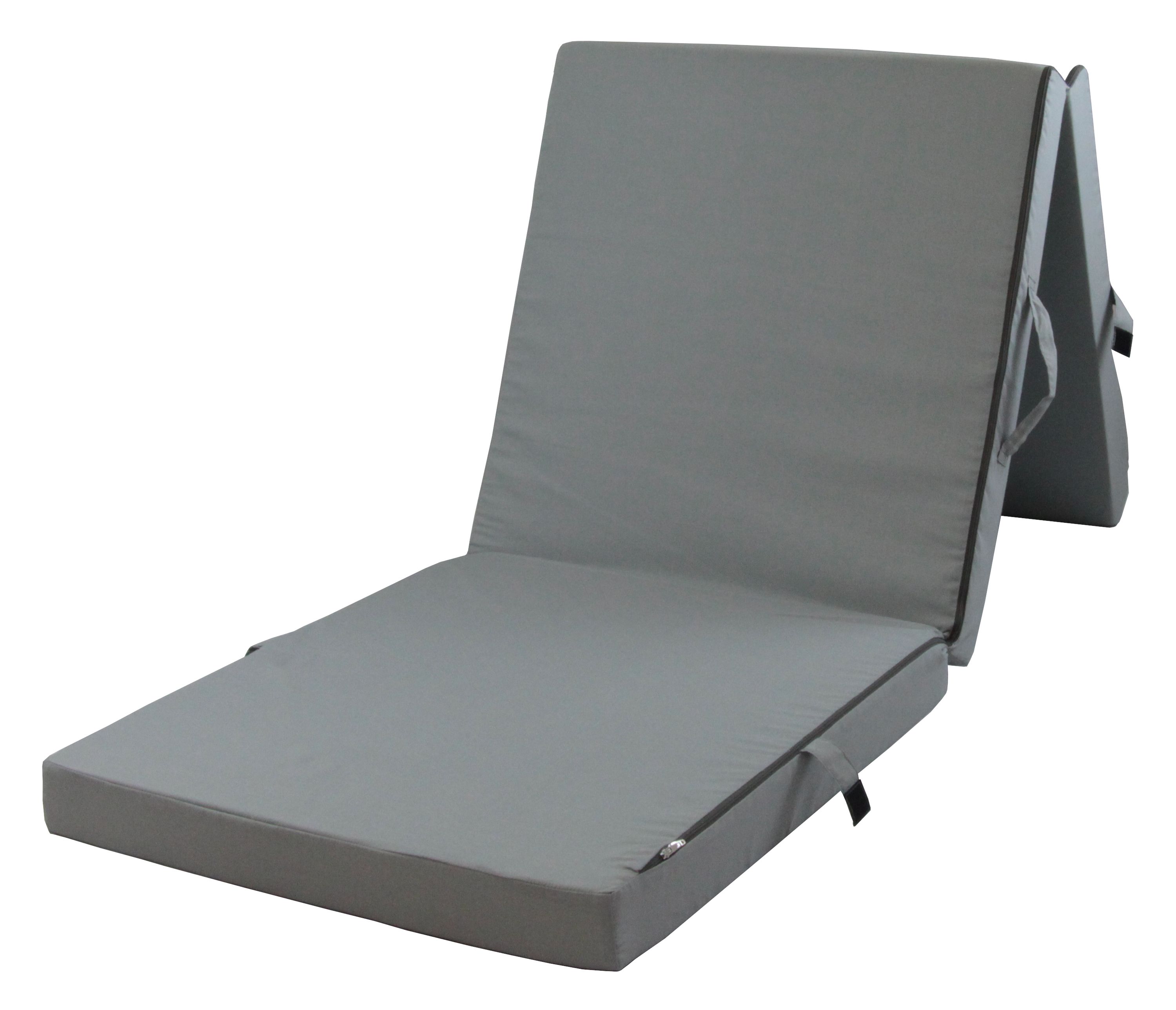 Herlag Klappmatratze Junior grau, 190x60 cm, G&auml;stebett, Faltmatratze - Bild 1