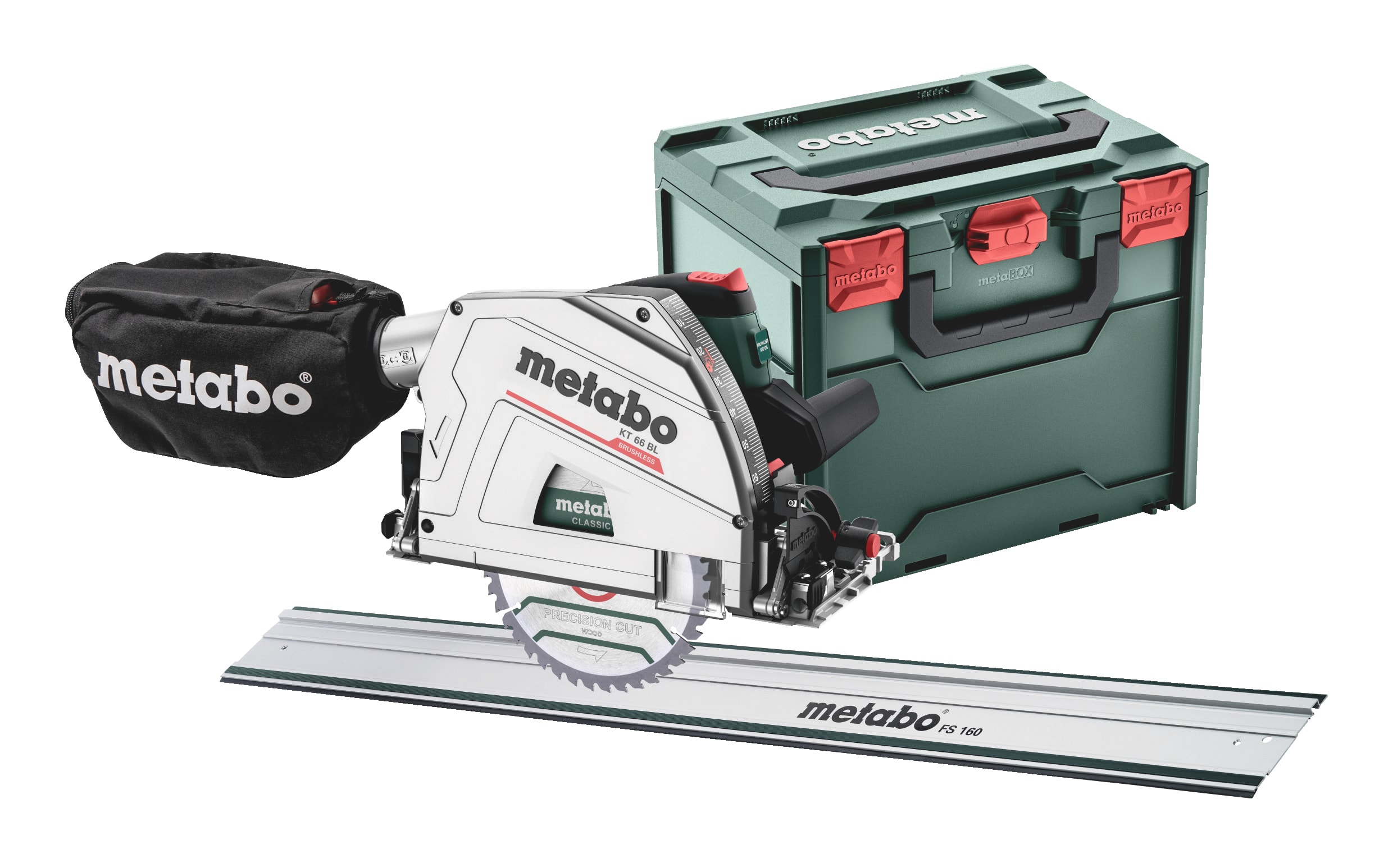 Metabo Handkreiss&auml;ge KS 66 BL in Metabox, mit F&uuml;hrungsschiene, S&auml;ge 691219000 