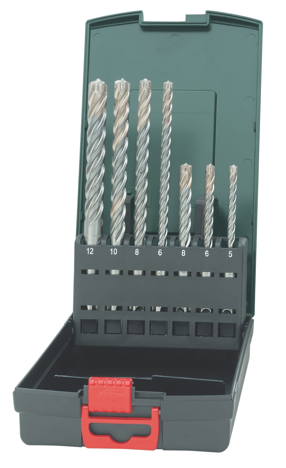 Metabo Hartmetall-Hammerbohrer SDS-plus Bohrersatz 7-teilig Bohrerbit
