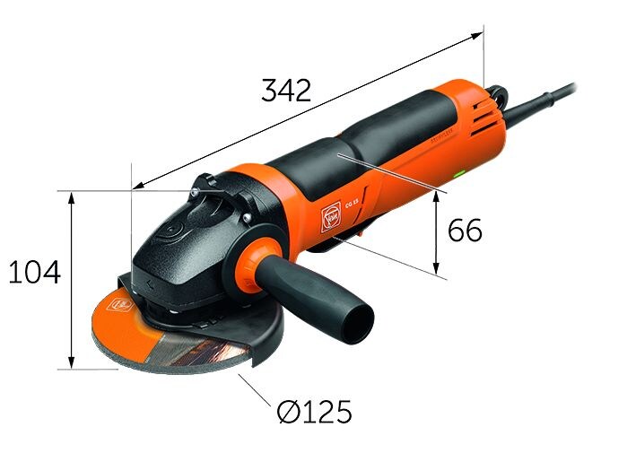 FEIN Compact-Winkelschleifer &uuml;&middot; 125 mm / Winkelschleifer Typ CG 15-125 BLP - Bild 1