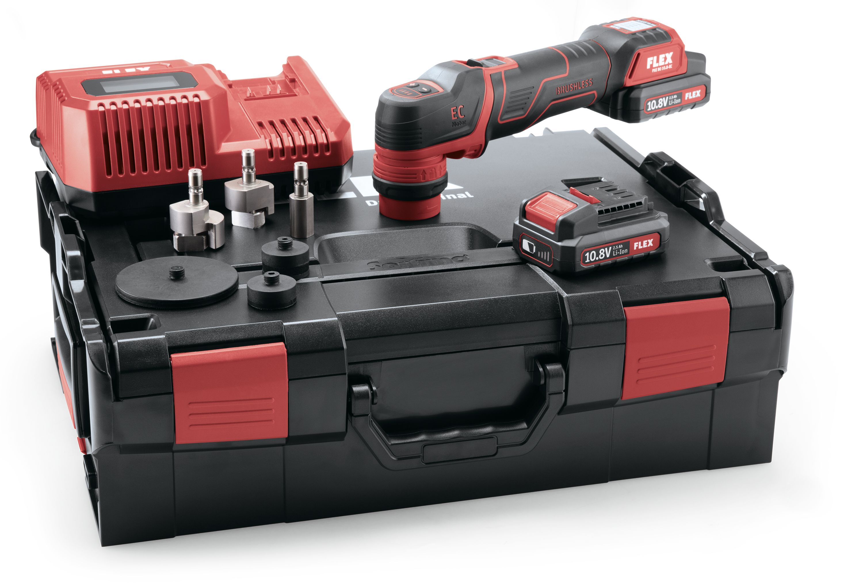 Flex Akku Polierer 10,8 V (Poliermaschine) PXE 80 10.8-EC/2.5 Set, sehr robust