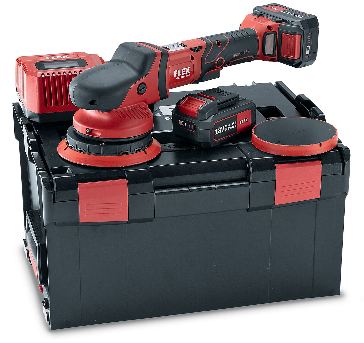 Flex Akku Exzenterpolierer 18 V (Polierer / Poliermaschine) XFE 15 150 18.0-EC