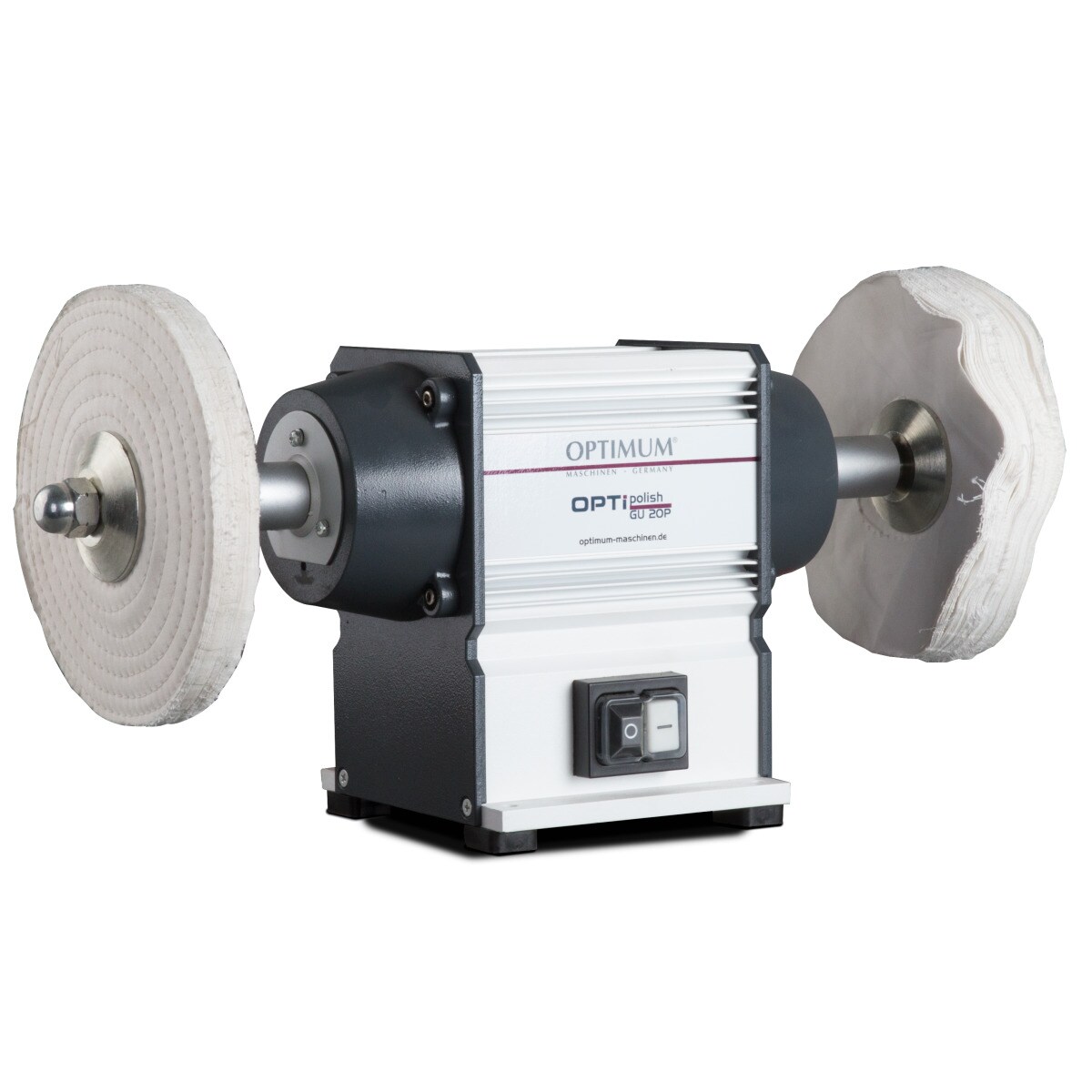 Optimum Poliermaschine OPTIpolish GU 20P (für Metall, 2x Polierscheiben) 3101540