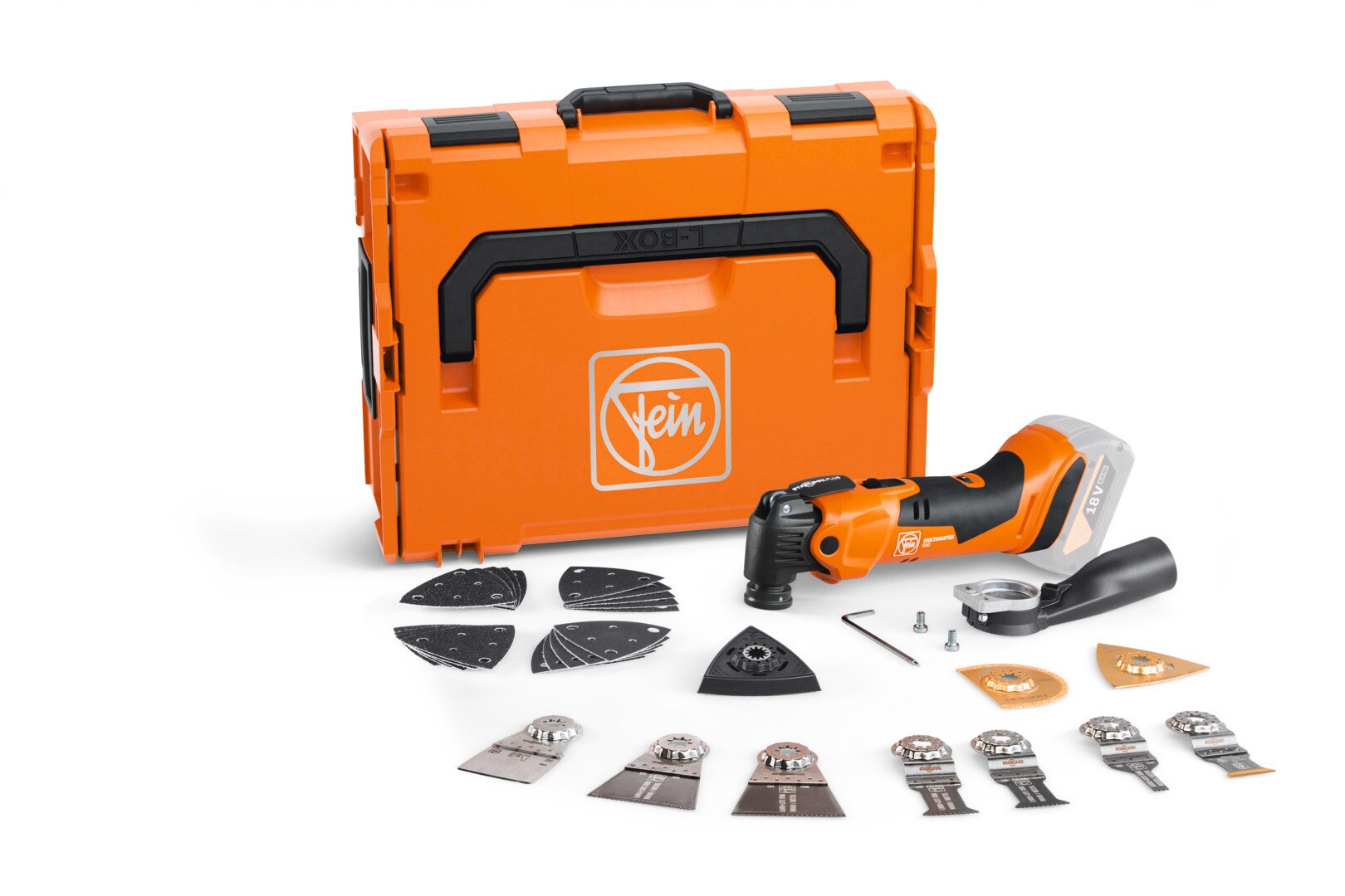 Fein Akku Multimaster AMM 500 Plus Top AS (18 V, ohne Akku, Zubehör-Set)
