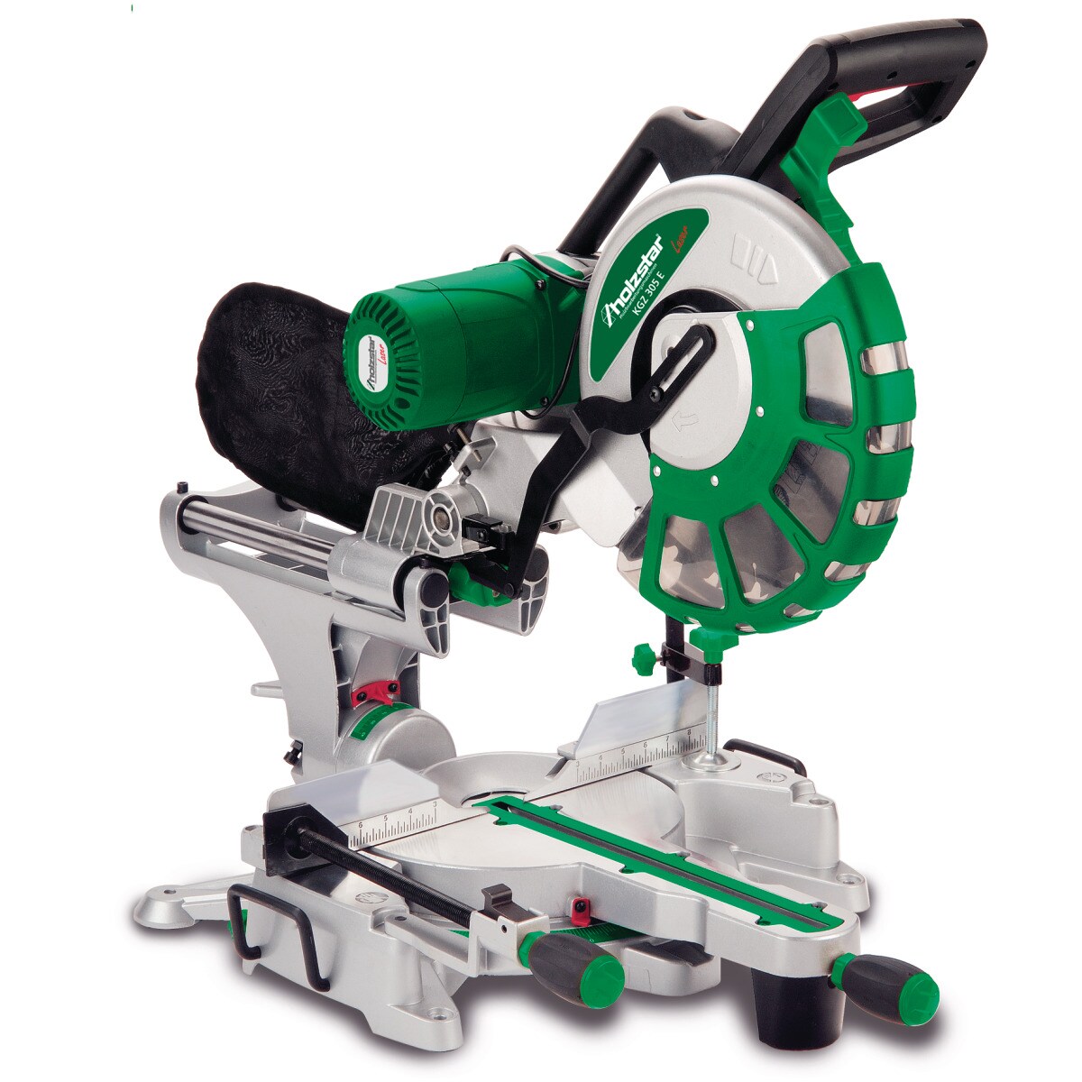 Holzstar Kapp-/Gehrungss&auml;ge KGZ 305 E mit Laserprojektion mit Schraubzwinge - Bild 1