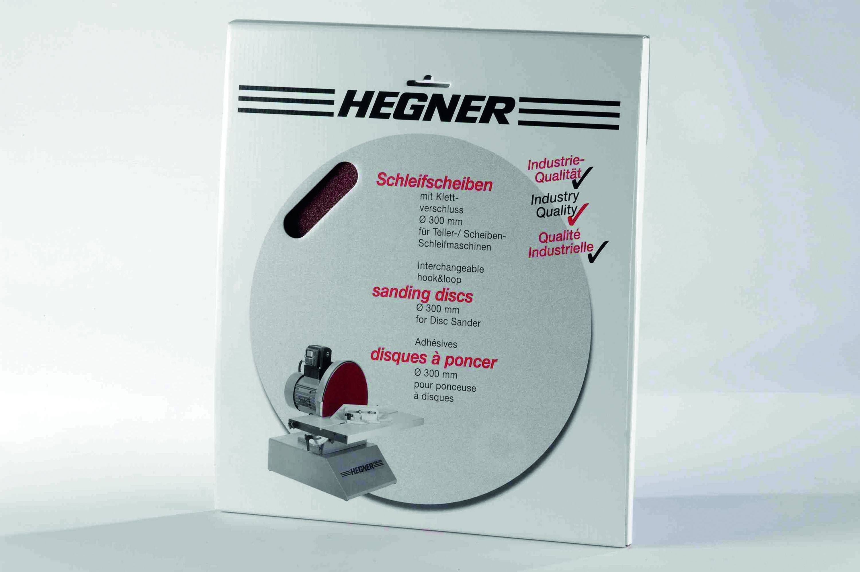 Hegner 6420004 Schleifscheiben f Holz Korn 120 f. HSM 300/WSM 300/HSM 300S 5 Stk - Bild 1