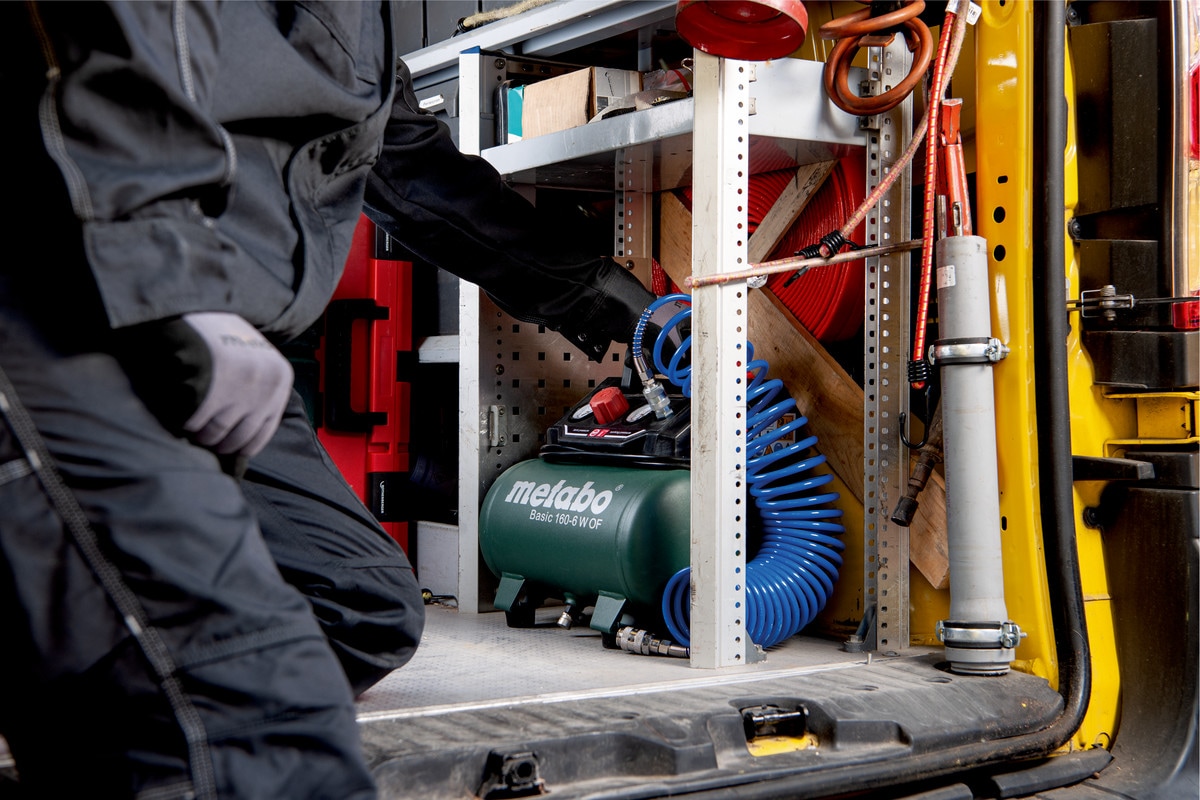 Metabo Kompressor Basic 160-6 W OF (Kessel 6 l, F&uuml;llleistung 65 l/min) - Bild 1