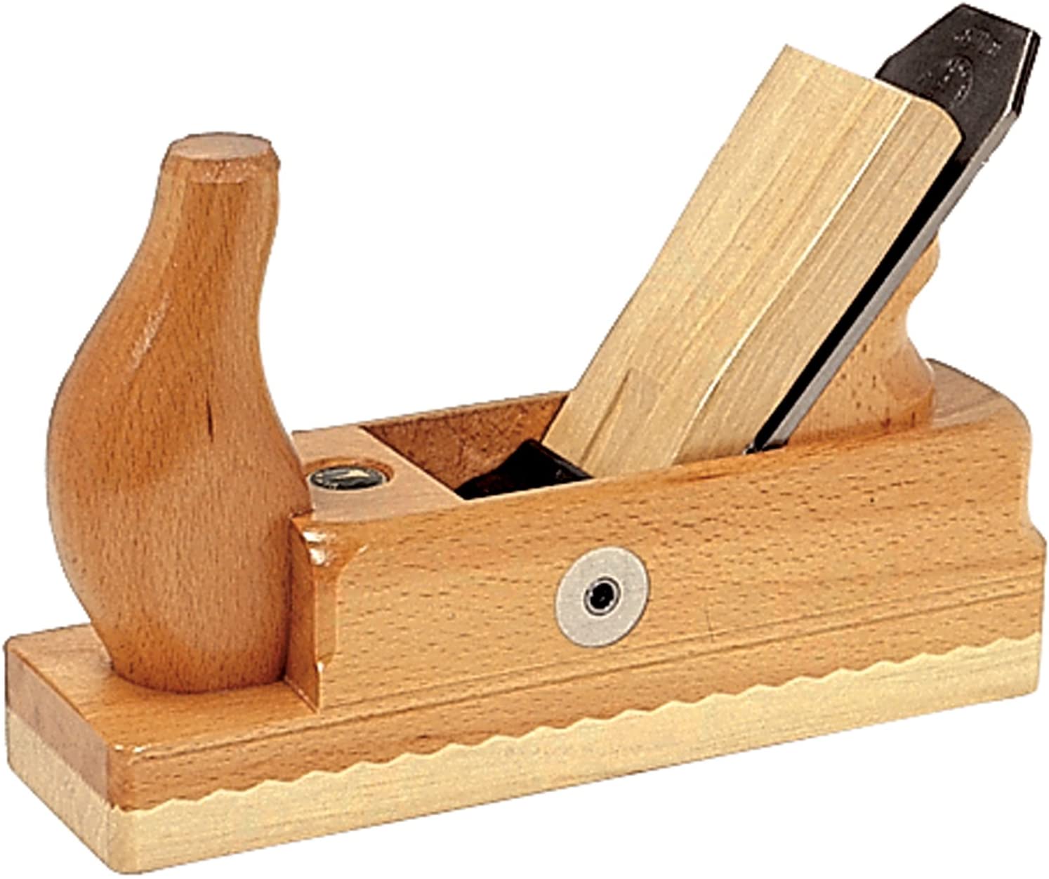 Ulmia Holzhobel / Putzhobel mit Wei&uuml;?buchensohle/Doppeleisen, Putzen von Vollholz - Bild 1