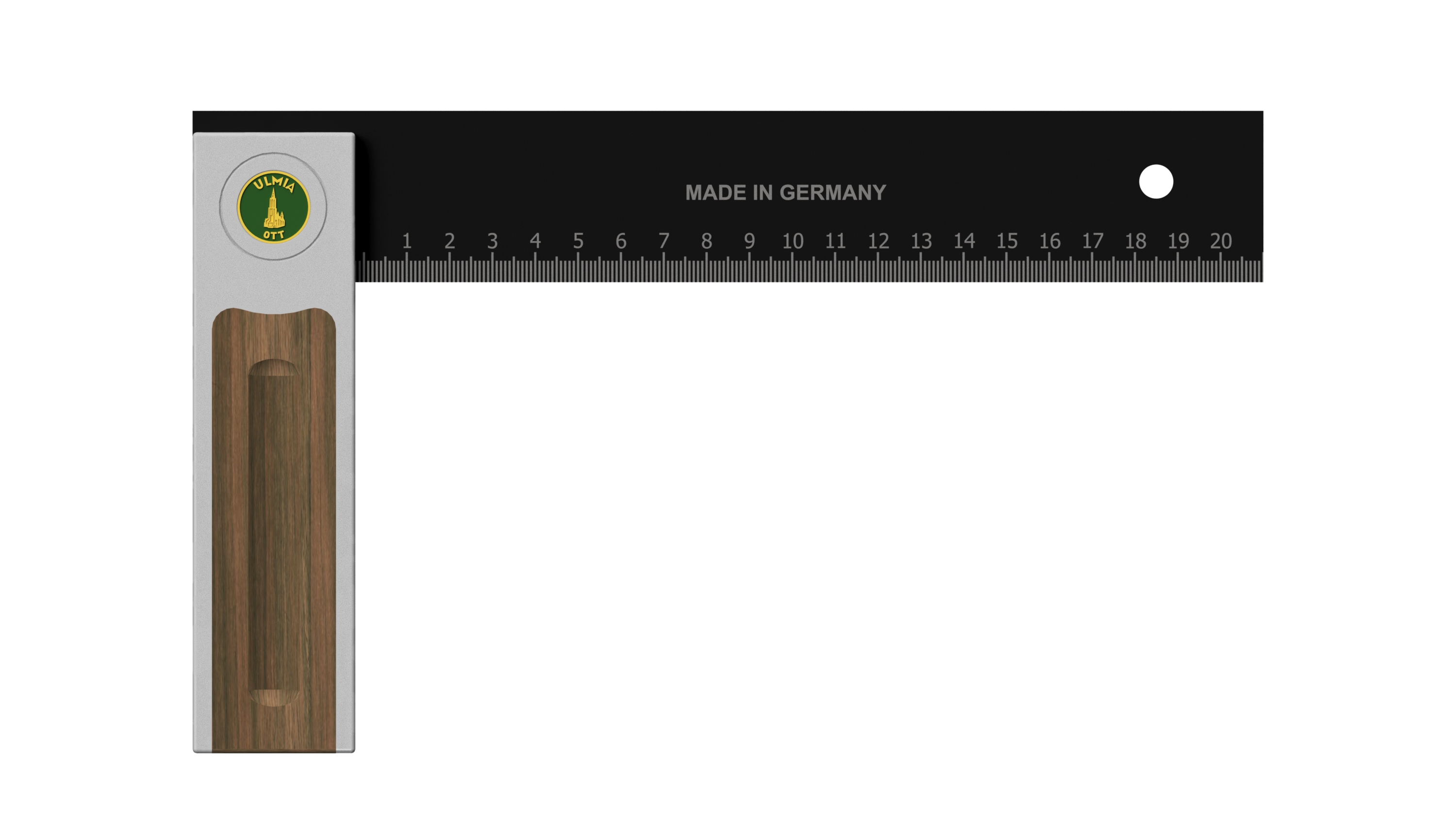 Ulmia Pr?zisions Winkel 250mm Alu-Line Pr?zisionsjustierschraube Schreinerwinkel - Bild 1
