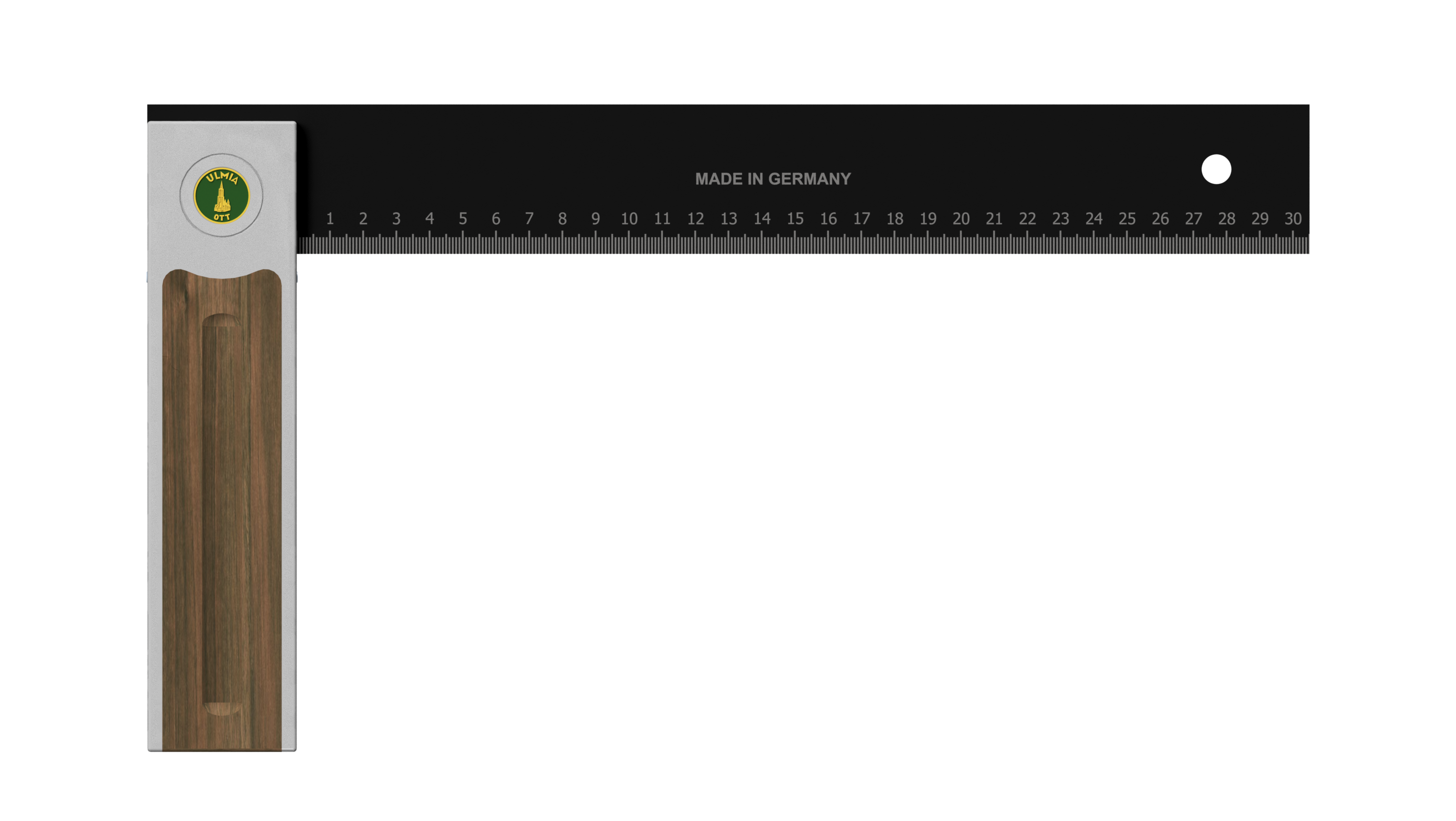 Ulmia Pr&auml;zisions Winkel 350mm Alu-Line Pr&auml;zisionsjustierschraube Schreinerwinkel - Bild 1