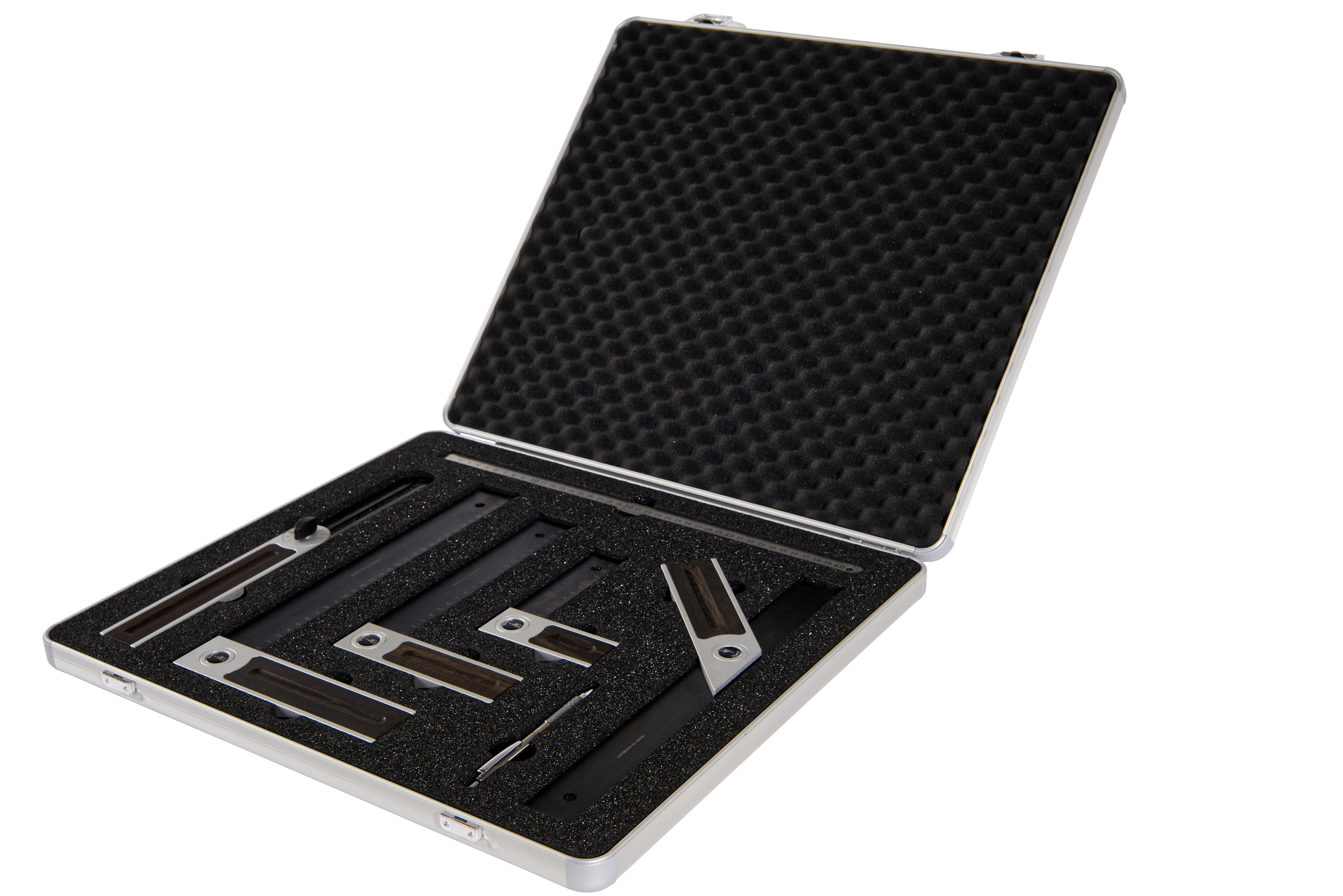 Ulmia Pr&auml;zisions-Winkel-Set Black Edition inkl. Koffer, Pr&auml;zisionswinkel - Bild 1