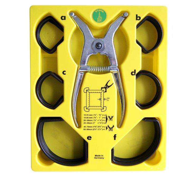 Ulmia Arbeitsgarnitur mit Spannklammern und Spreizzange mit Aufbewahrungsbox - Bild 1