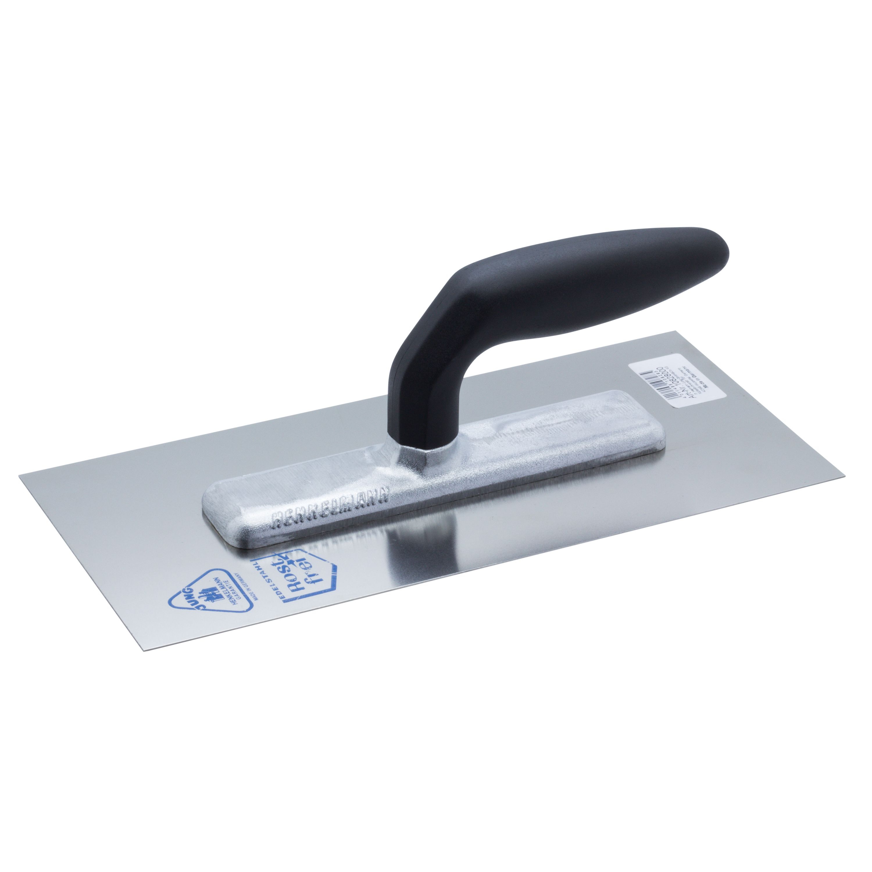 Jung Henkelmann Gl&auml;ttekelle JUNGhandy, Stahl rostfrei, Kunststoffgriff, Kelle - Bild 1