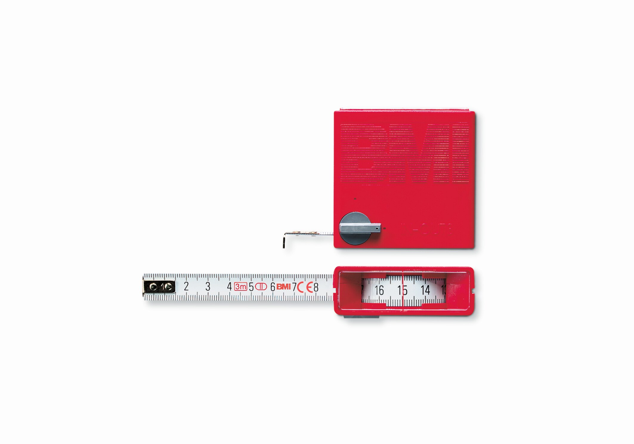 BMI Taschenbandma&szlig; In Out mit Innenmessung, L&auml;nge 3 m, weisslackiertes Band - Bild 1