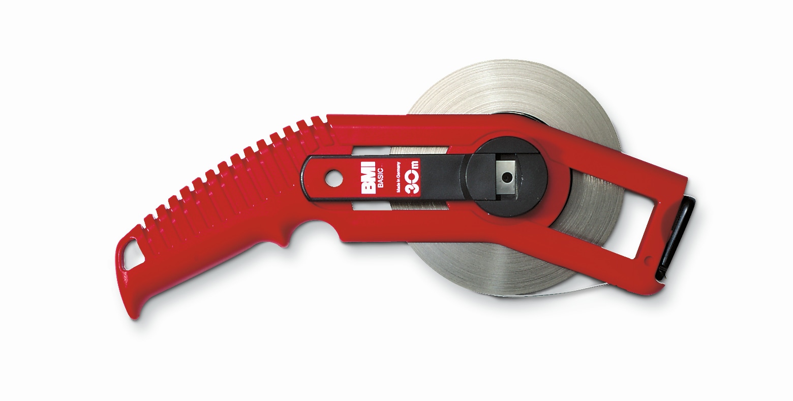 BMI Wei&szlig;lackiertes Bandma&szlig;, gedruckte Teilung, Breite 13 mm, L&auml;nge 30 m - Bild 1