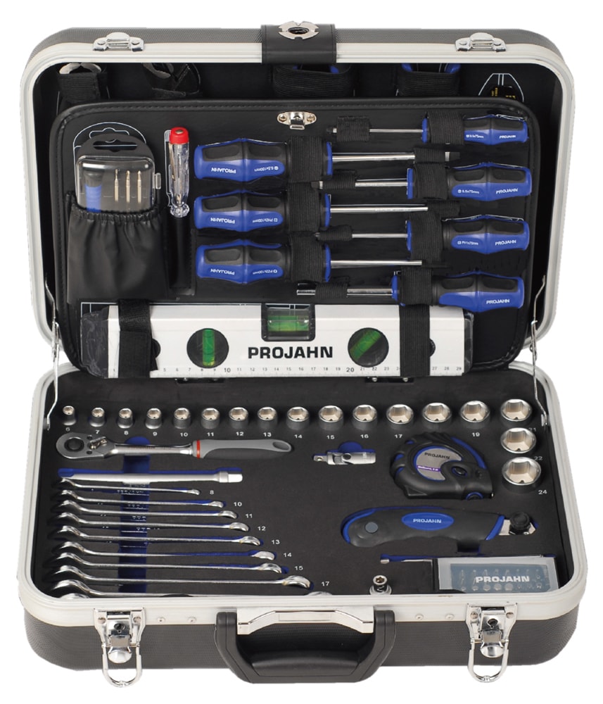 Projahn Werkzeugkoffer Set 164-tlg proficraft kompakt metrisch 6-kant ABS-Koffer - Bild 1