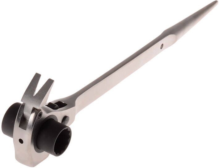 Projahn Ger&uuml;stbauerschl&uuml;ssel 4-in-1, Ger&uuml;stknarre, Ratschenschl&uuml;ssel, 19/22 mm - Bild 1