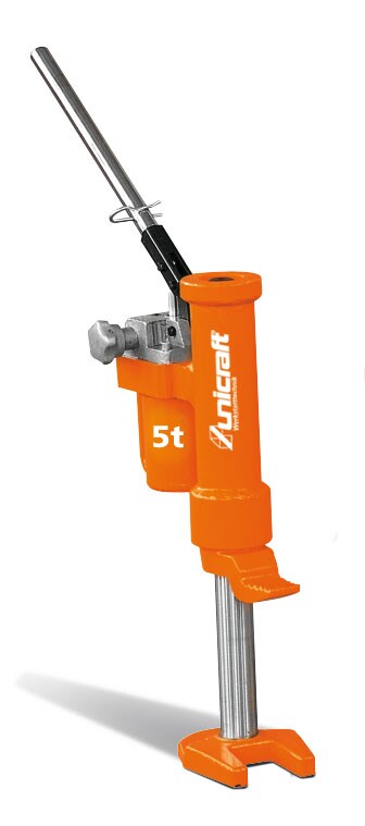 Unicraft Maschinenheber HMH 5 Hublast 5 t Pumpenheit + Bodenplatte drehbar