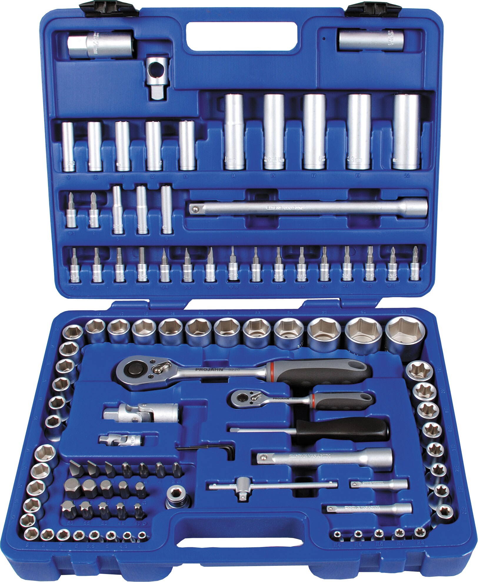 Projahn Steckschl&uuml;sselsatz 1/4 und 1/2 Zoll Proficraft 8653 - Bild 1