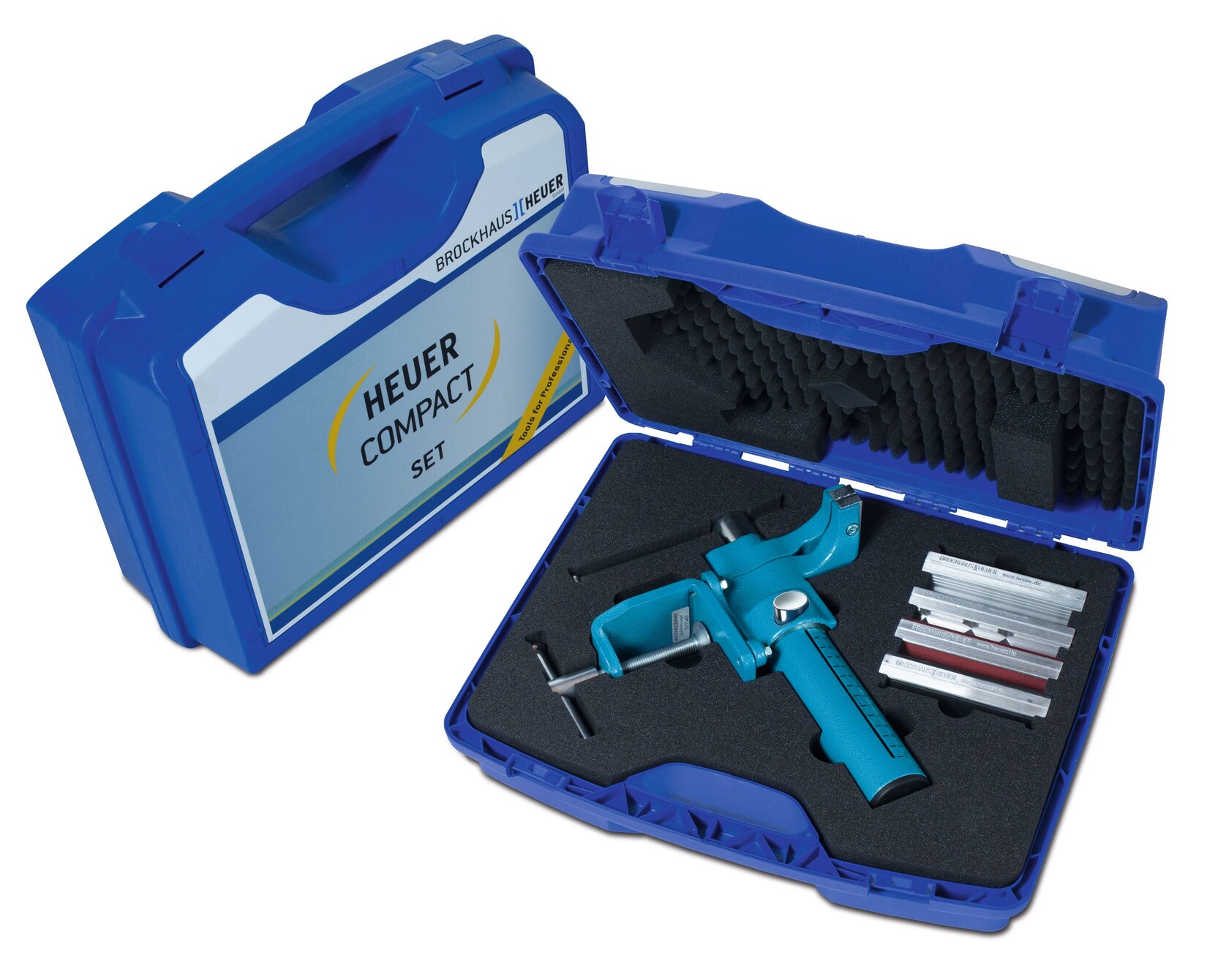 Heuer Schraubstock 120 mm Compact mit Koffer + Schraubstockbacken, Amboss | 04010898118035