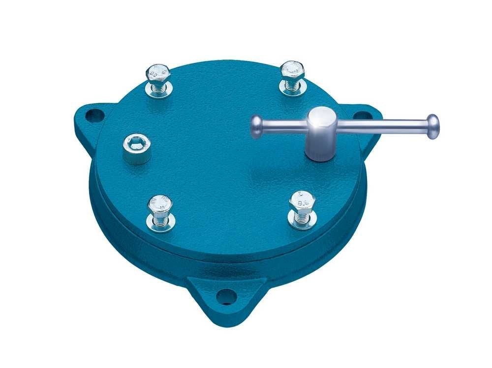 Heuer Drehteller, f&uuml;r Schraubstock 140 mm, geschlossene Aufnahmeplatte - Bild 1