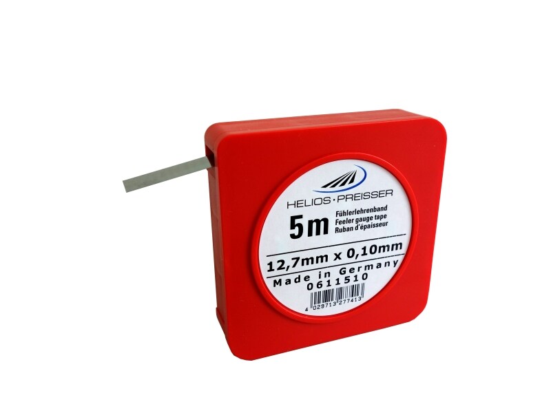 Helios Preisser Fühlerlehrenband, Einzelkassette (Kohlenstoffstahl, gehärtet, Breite 12,7 mm,Länge 5 m, Nennmaß 0,02 mm) | 04029713277338