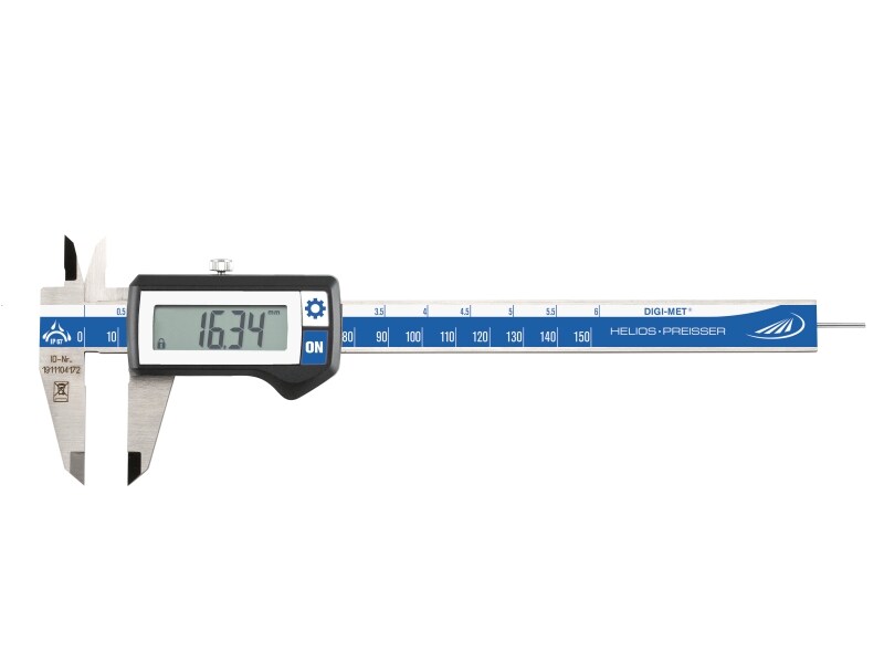 Helios Preisser Taschenmessschieber DIGI-MET (IP67, Messbereich 0°150mm) | 04029713019044