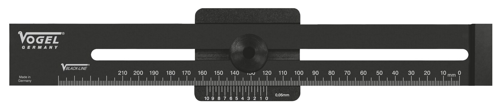 Vogel Germany Streichmaß Anschlaglineal Messbereich 300 mm Ablesung 0,05 mm