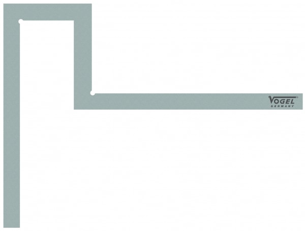 Vogel Flanschwinkel Stahl verz. 500x500mm 312513 - Bild 1