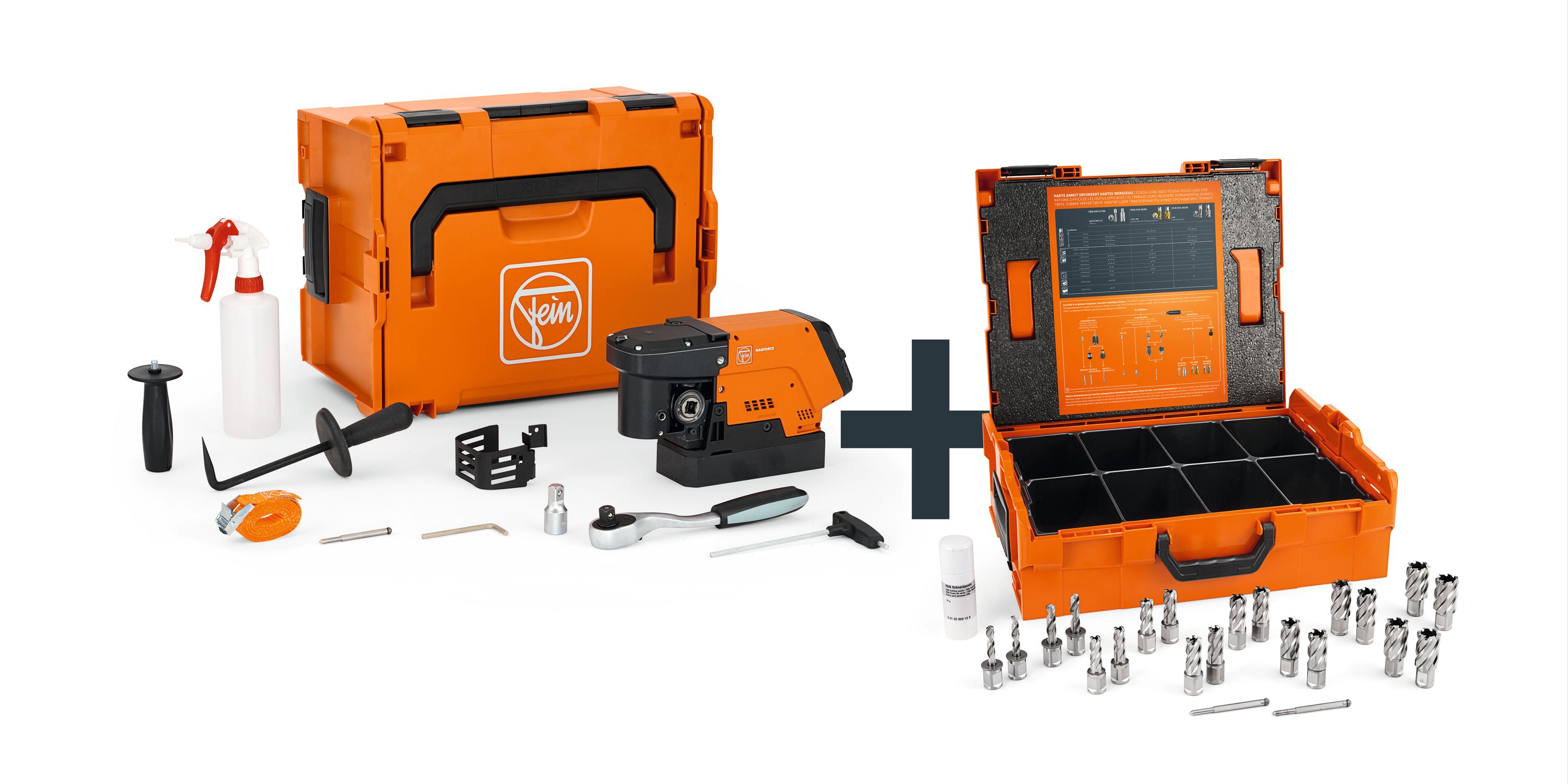 Fein KBC 36 MAGFORCE Truckframe-Set 3/4 in Weldon, kleine Kernbohrmaschine