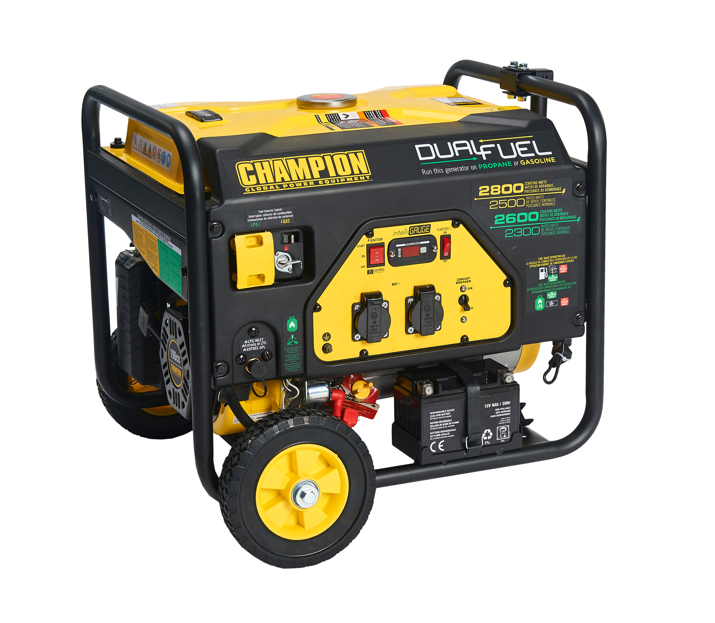 Champion Power Equipment Stromaggregat Benzin+Gas 2800 Watt, tragbarer Generator - Bild 1