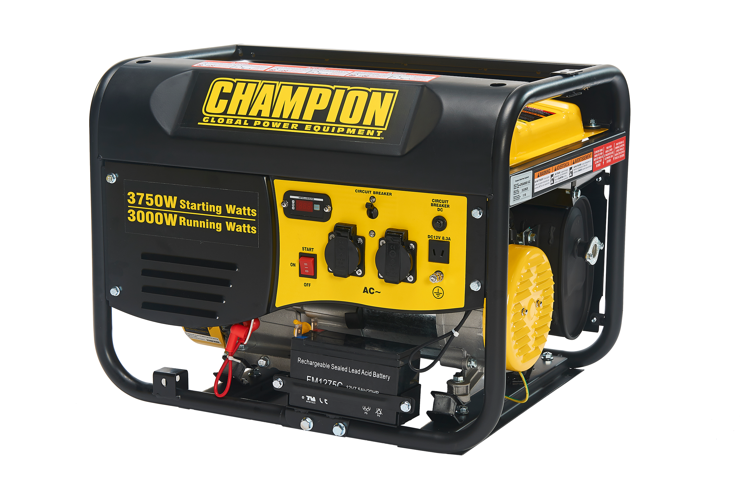 Champion Power Equipment mobiles Stromaggregat Benzin 3500 Watt Notstromaggregat - Bild 1