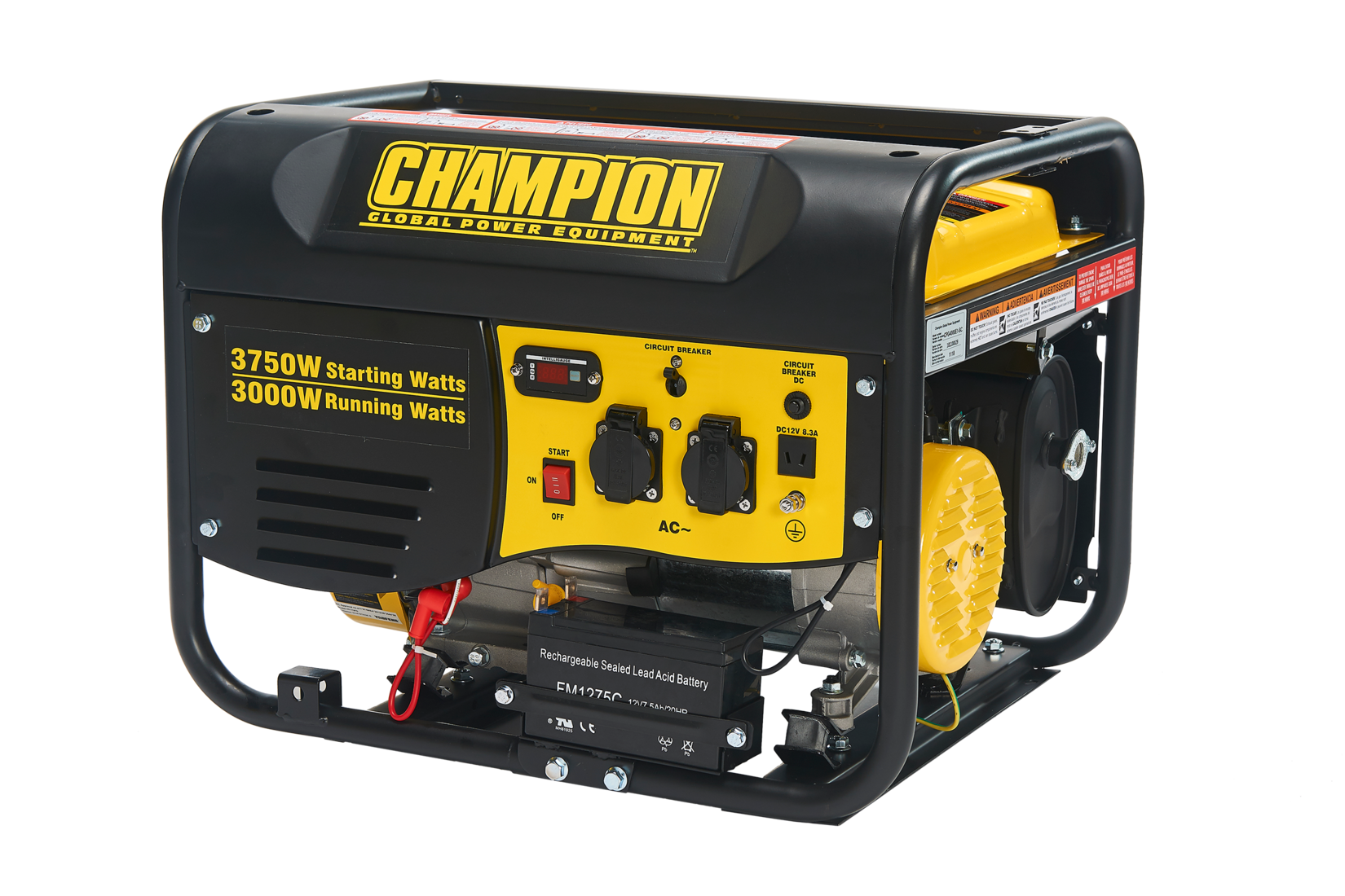 Champion Power Equipment mobiles Stromaggregat Benzin 3500 Watt Notstromaggregat | 05060423980087