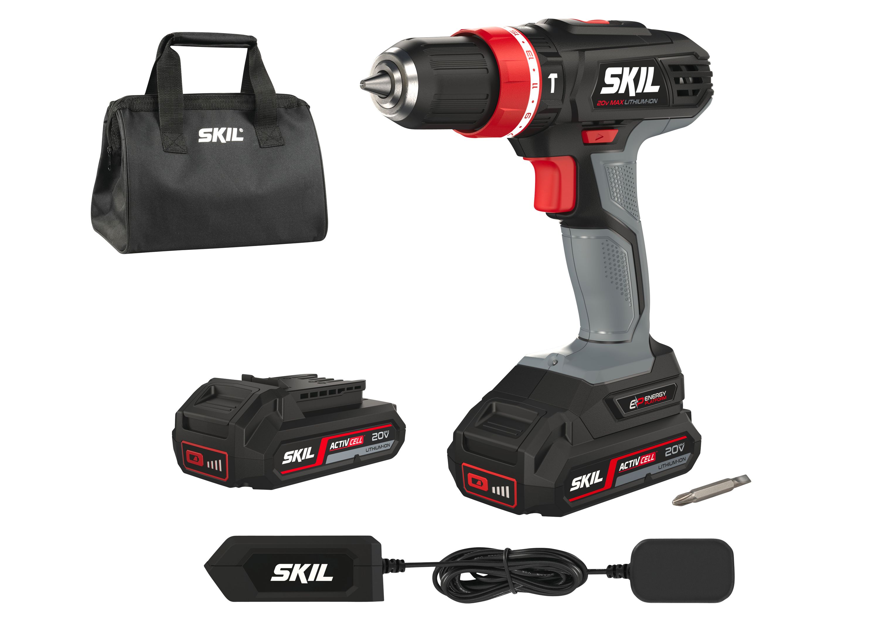 Skil Schlagbohrmaschine Akku 18 V 2844 AR, Schlagbohrer + 2x Akku+Ladegerät