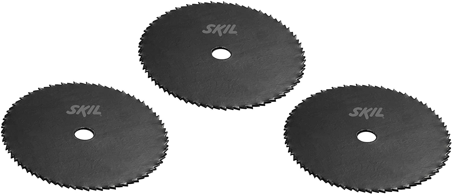 Skil S&auml;geblatt-Set 3-teilig glatte Schnitte in Holz Kunststoff & Aluminium89mm - Bild 1