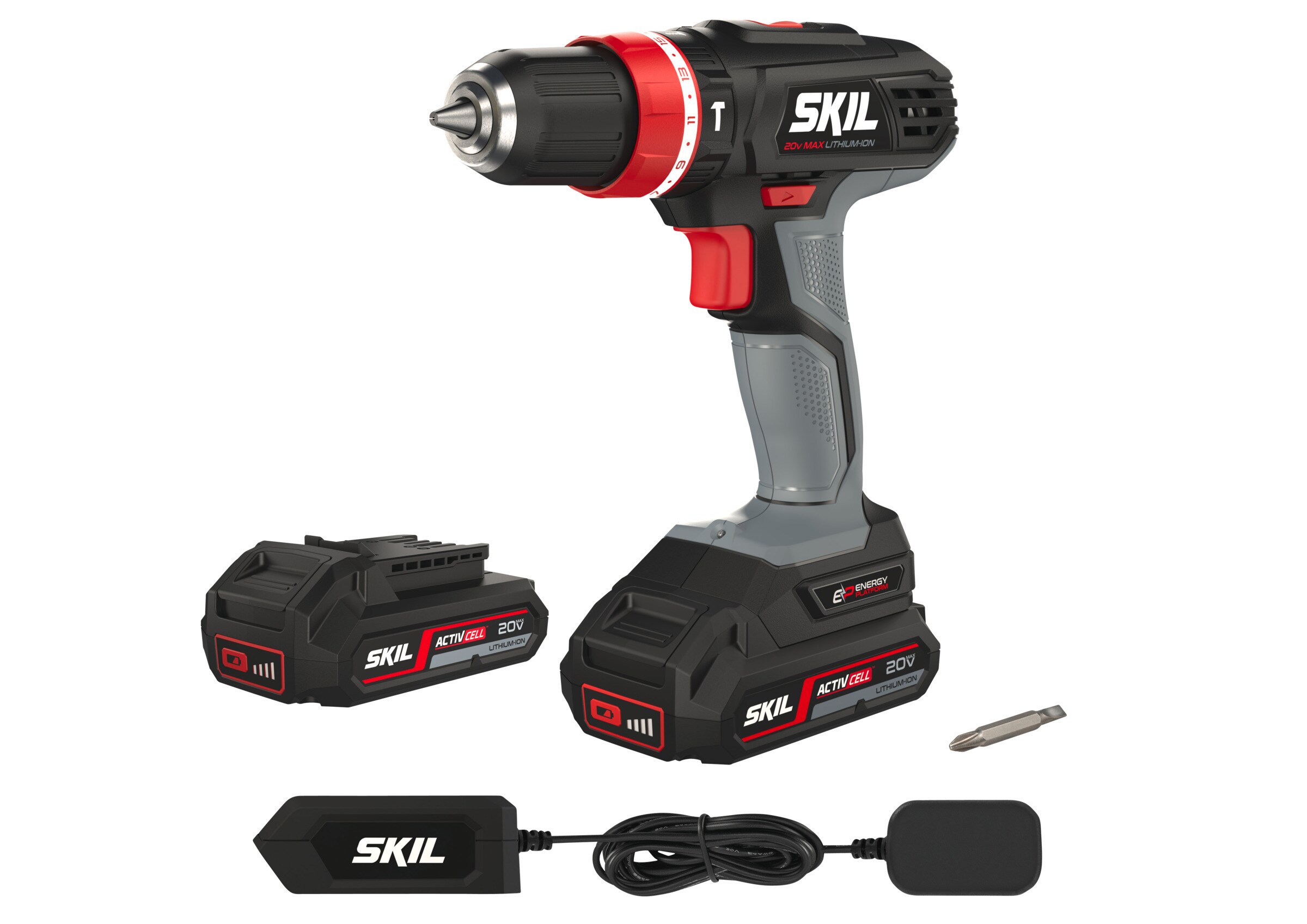 SKIL Akku Schlagbohrmaschine 2844AC Bohrmaschine + 2 Akku + Ladegerät F0152844AC