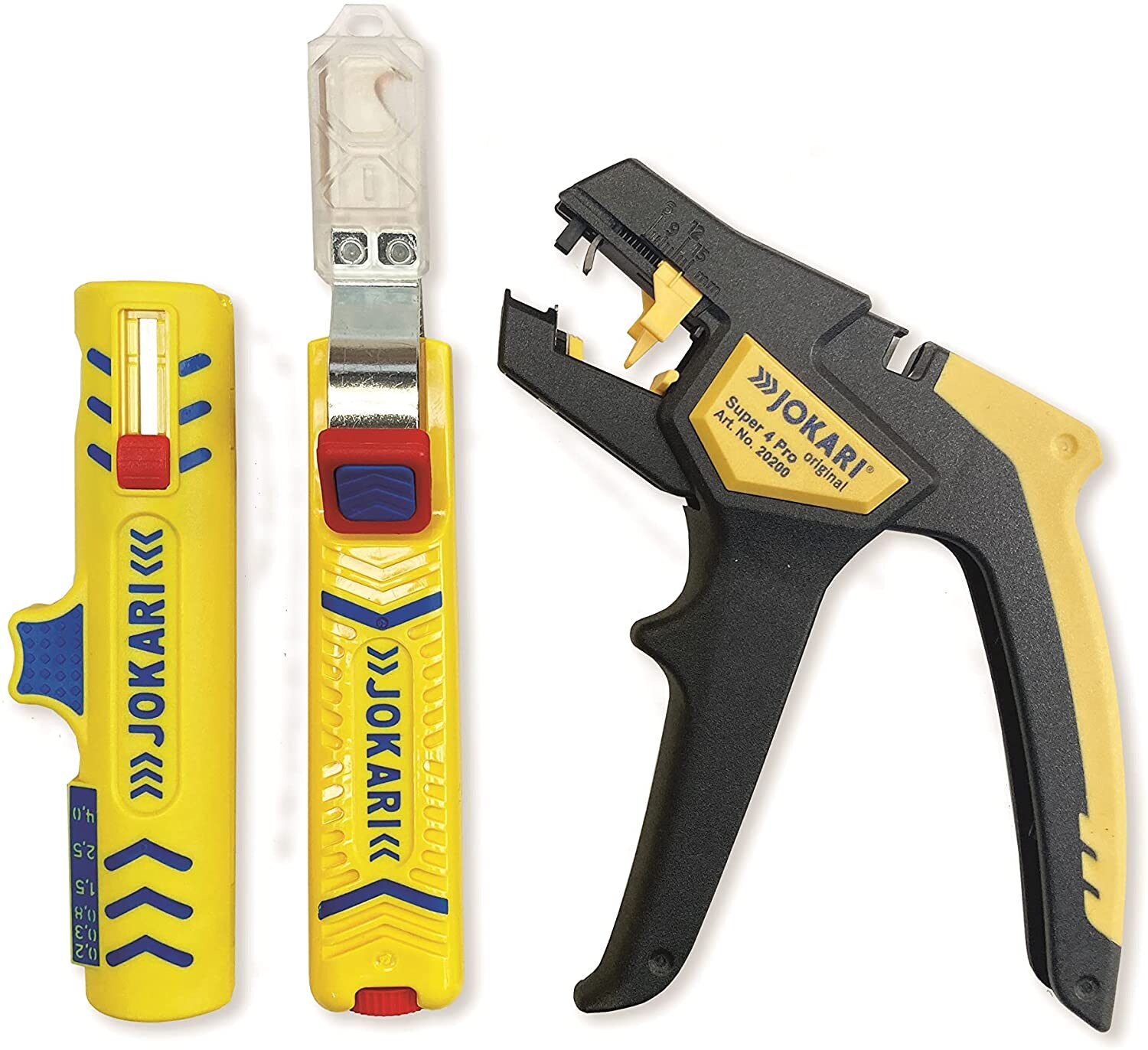 Jokari Hausinstallationsset Basic Abisolierzange Kabelentmantler Kabelmesser | 04030884900796