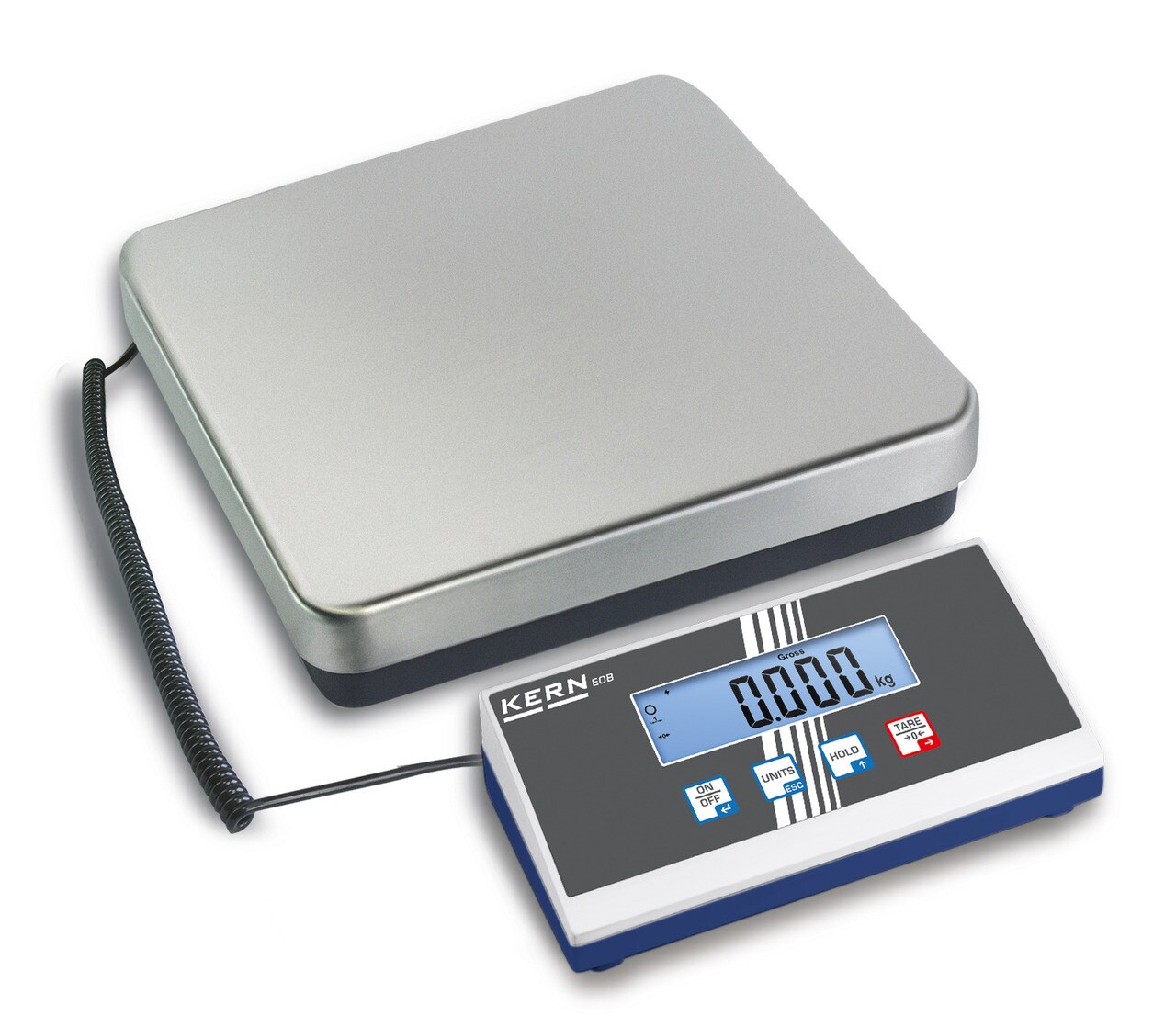 KERN Plattformwaage EOB 60K20 Wägebereich 60 kg Ablesbarkeit 20 g Hold-Funktion | 04045761192126