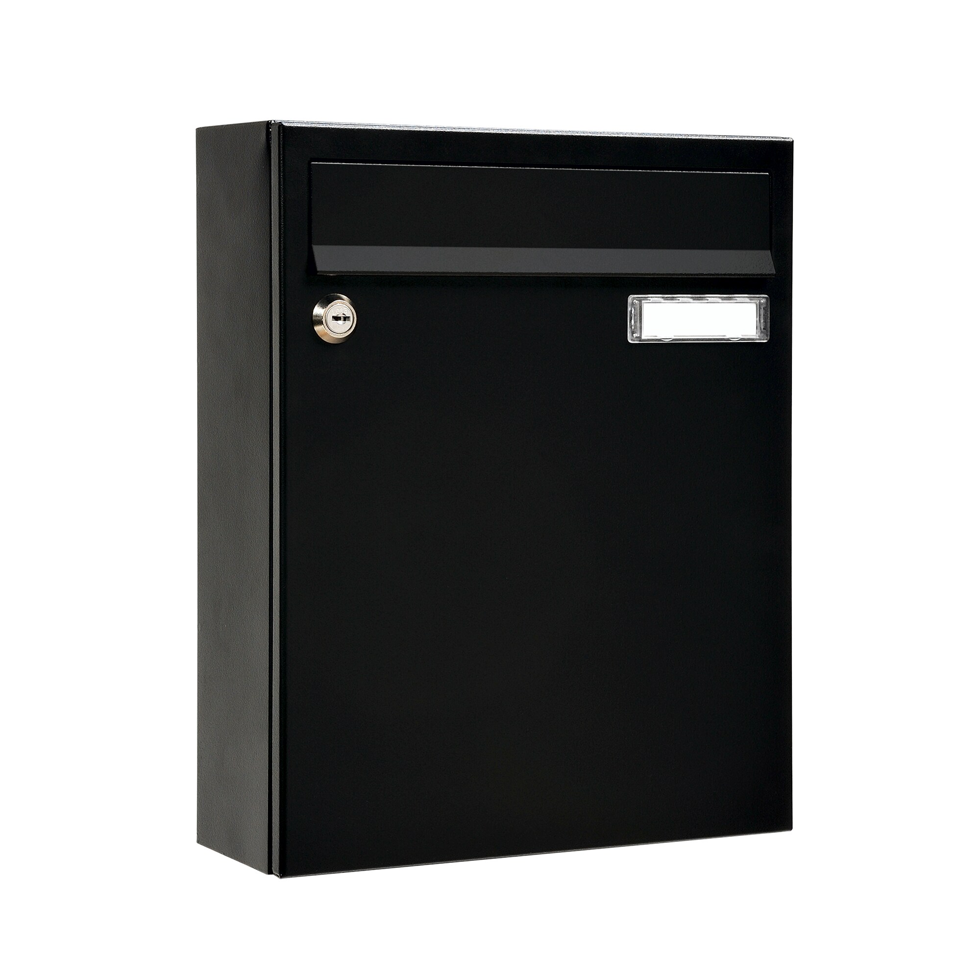 MEFA Briefkasten Sonate 133 schwarz Postkasten+Namensschild, beschichteter Stahl - Bild 1