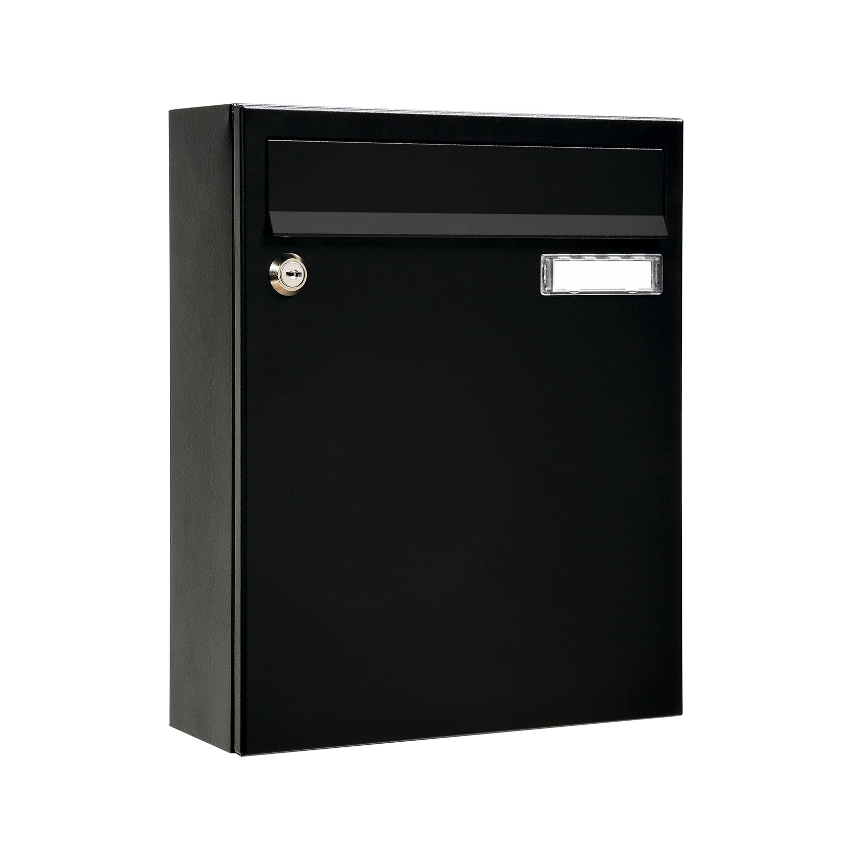 MEFA Briefkasten Sonate 133 schwarz Postkasten+Namensschild, beschichteter Stahl | 05701867023212